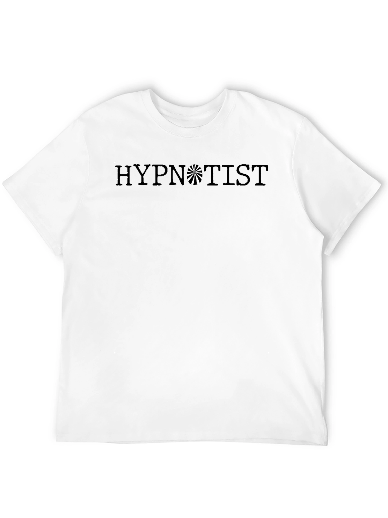 Black Hypnotist Graphic Tee - Classic Black Cotton T-Shirt view 12