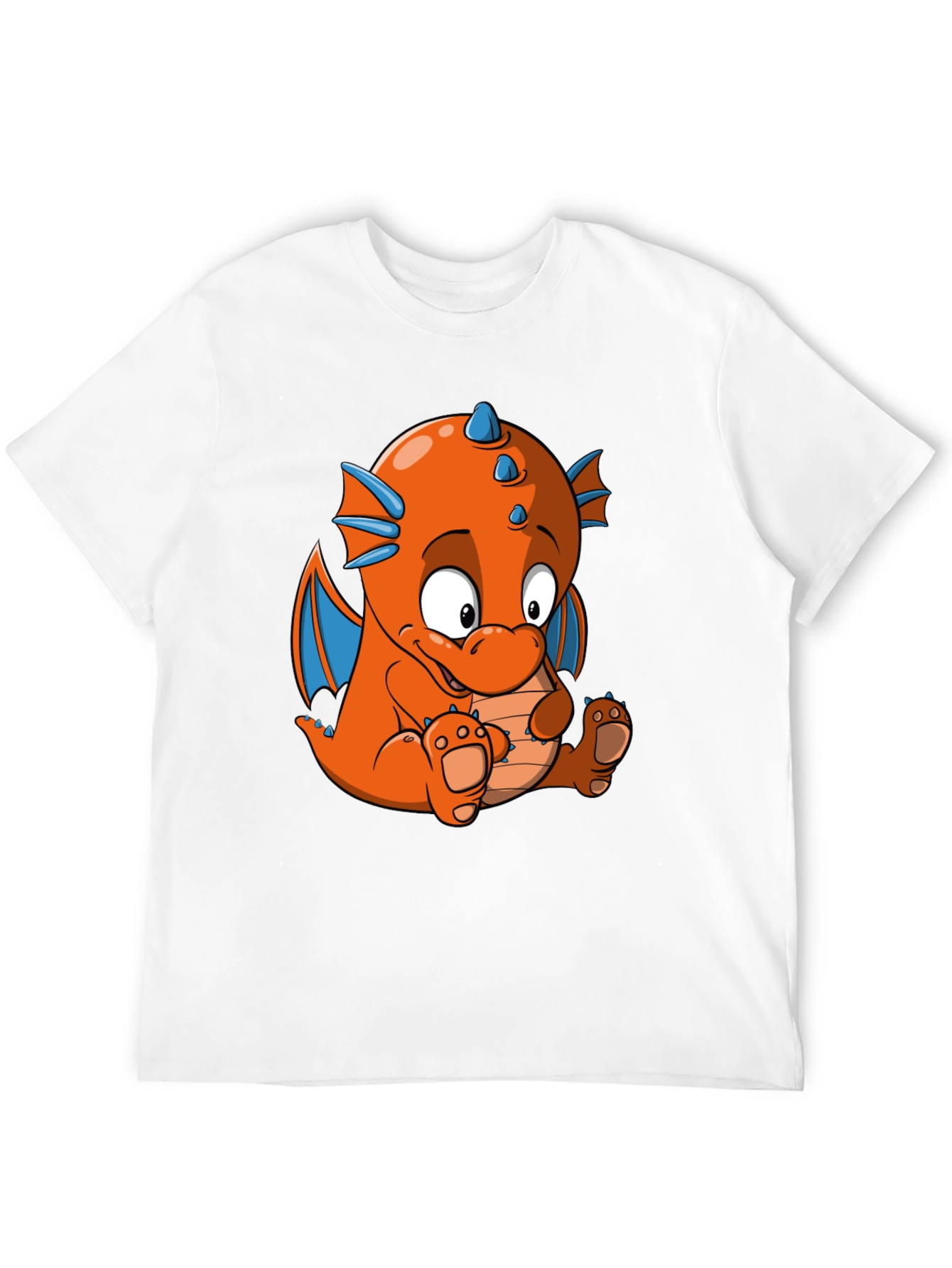 Black Cartoon Dragon Graphic Tee - Black view 12