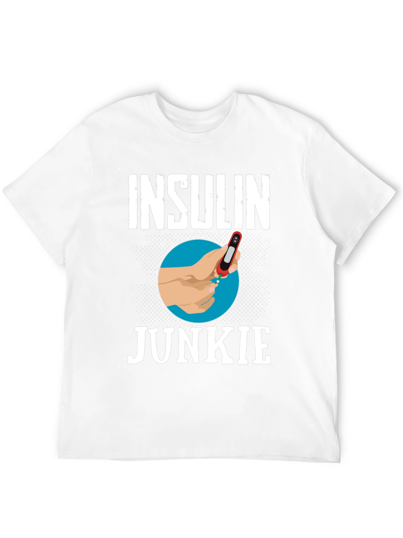 Black Insulin Junkie Graphic Tee view 12