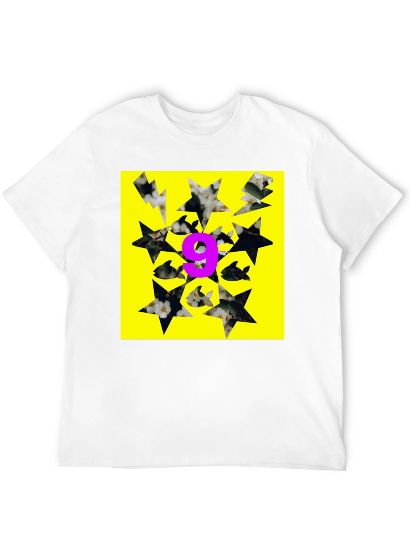 Black Graphic Tee - Nine Fish Star Yellow view 12