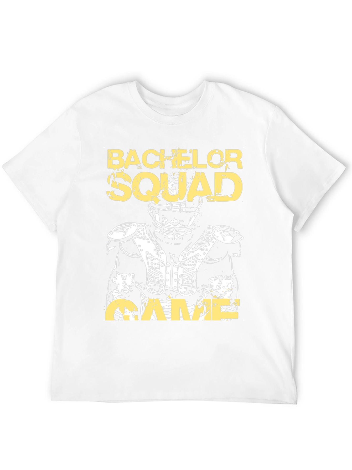 Black Bachelor Squad Football Game T-Shirt view 12
