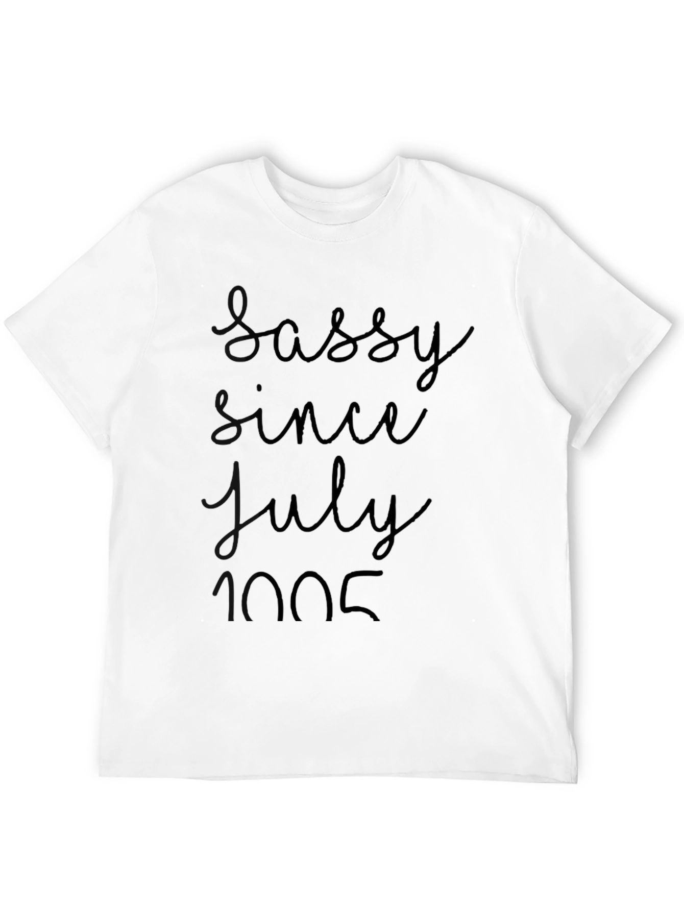 Black Sassy Since July 2005 Black Graphic Tee view 12