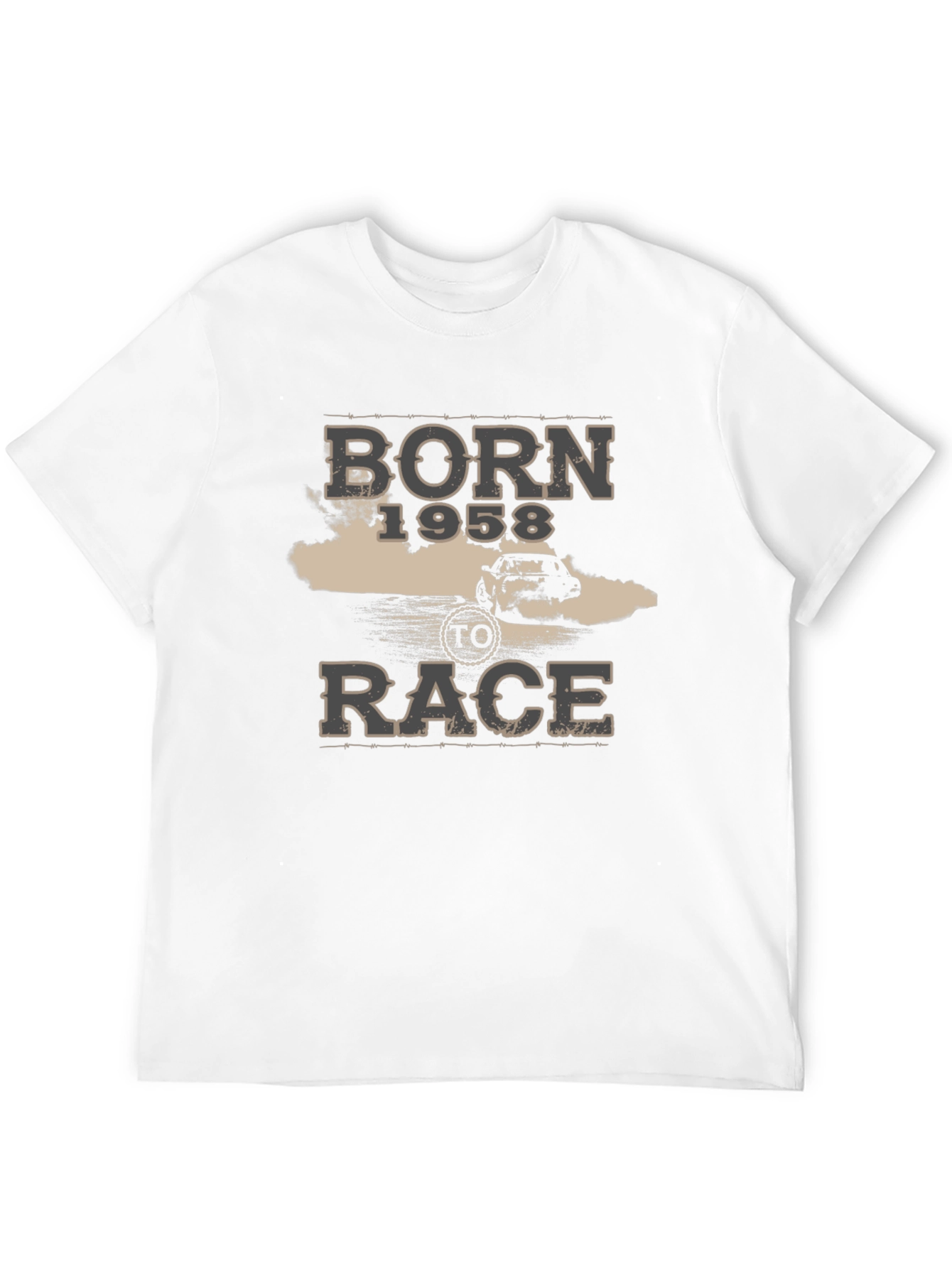 Black Born 1958 To Race Graphic T-Shirt view 12