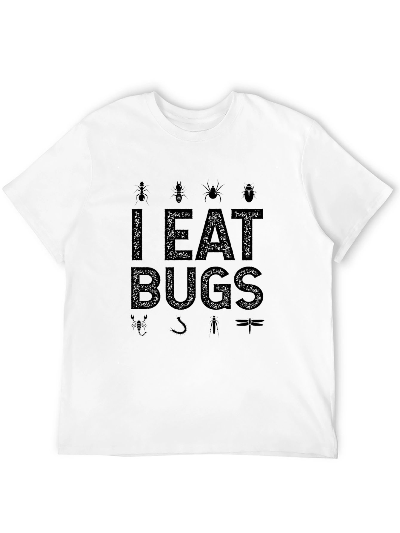 Black I Eat Bugs Graphic T-Shirt view 12