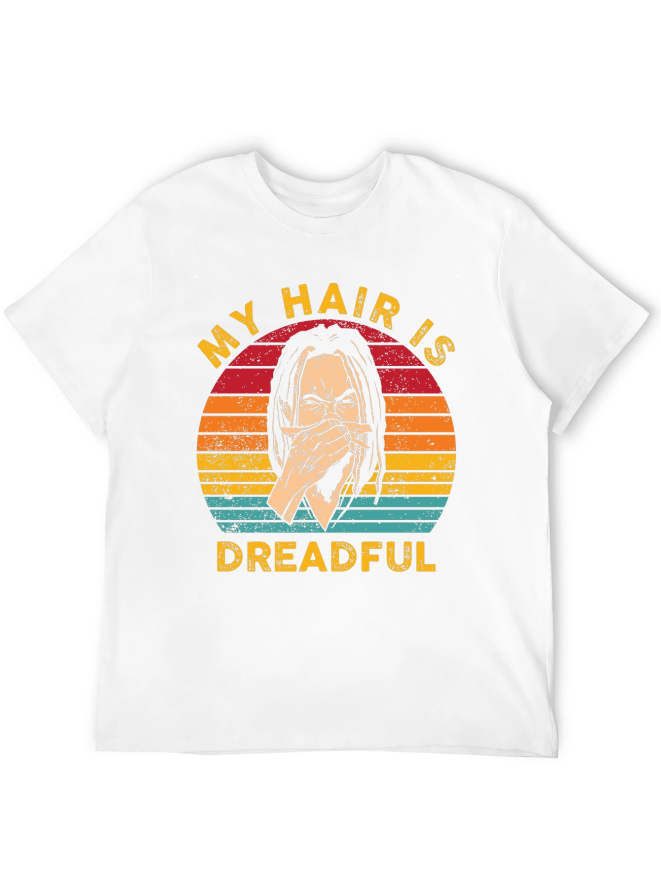 Black My Hair Is Dreadful T-Shirt - Funny Graphic Tee view 12