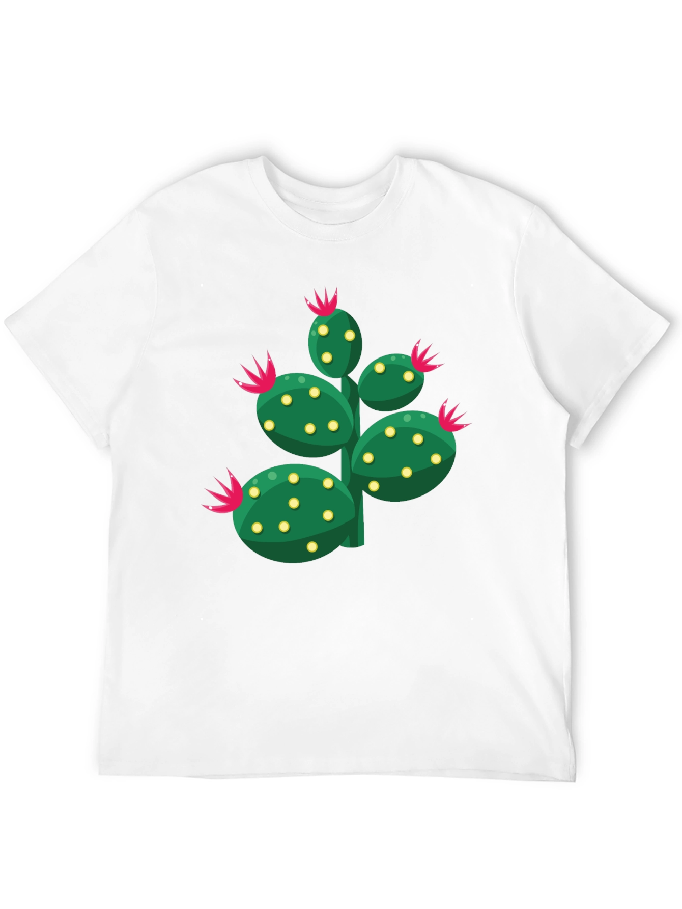 Black Cactus Graphic Print Crew Neck T-Shirt view 12