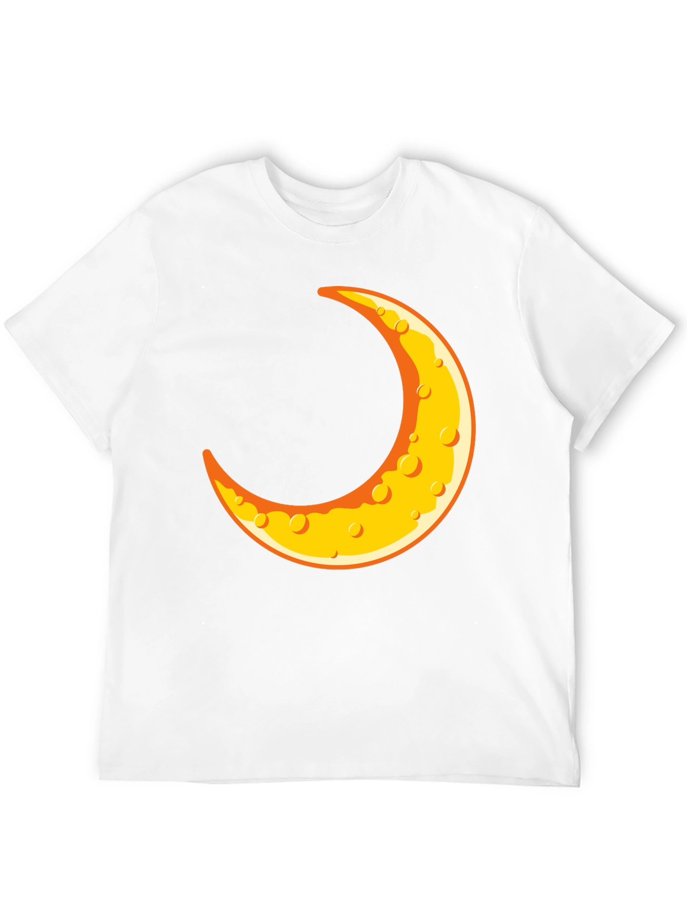 Black Crescent Moon Graphic T-Shirt - Black Crew Neck Tee view 12