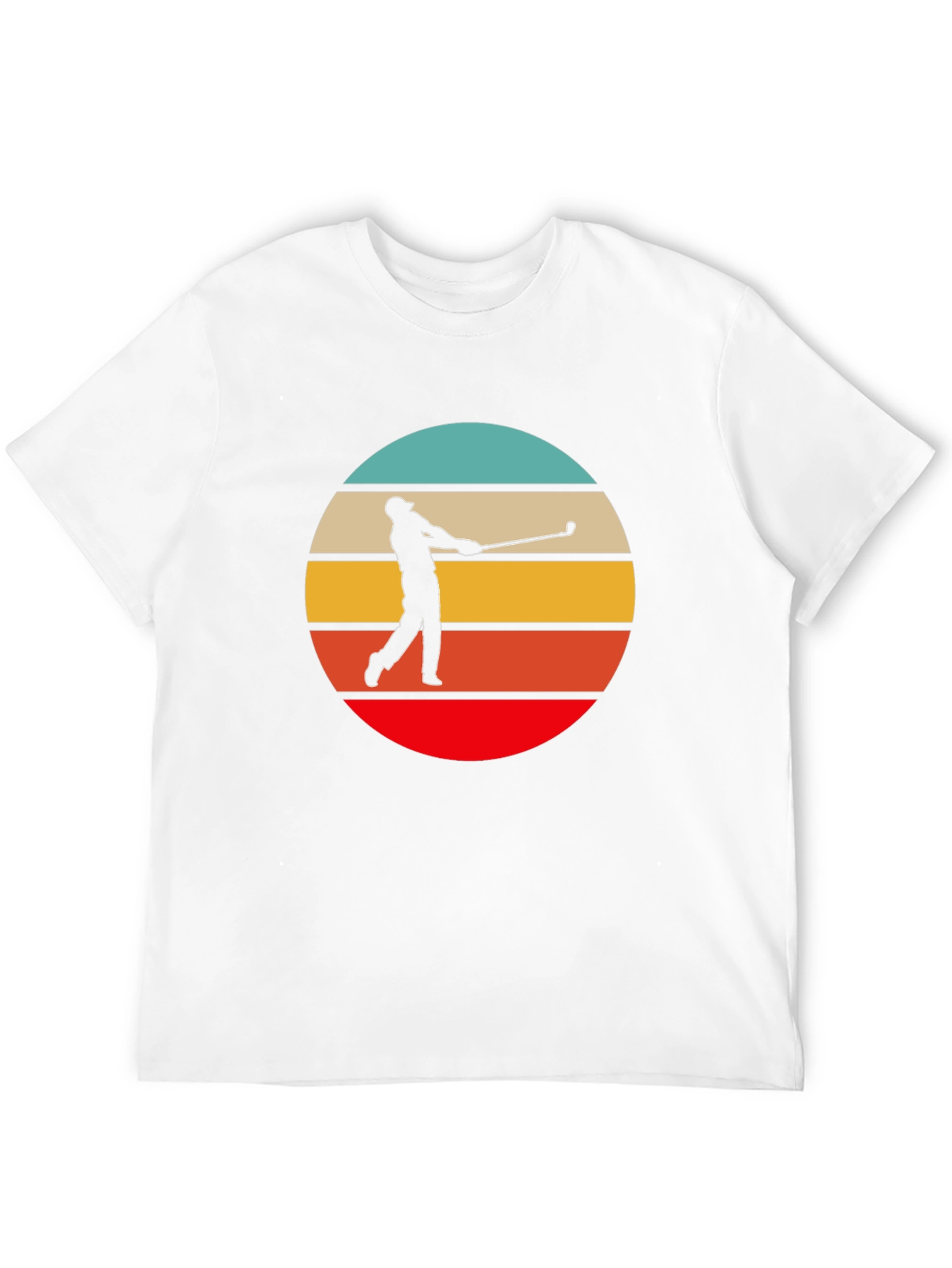 Black Retro Golfer Graphic Tee view 12