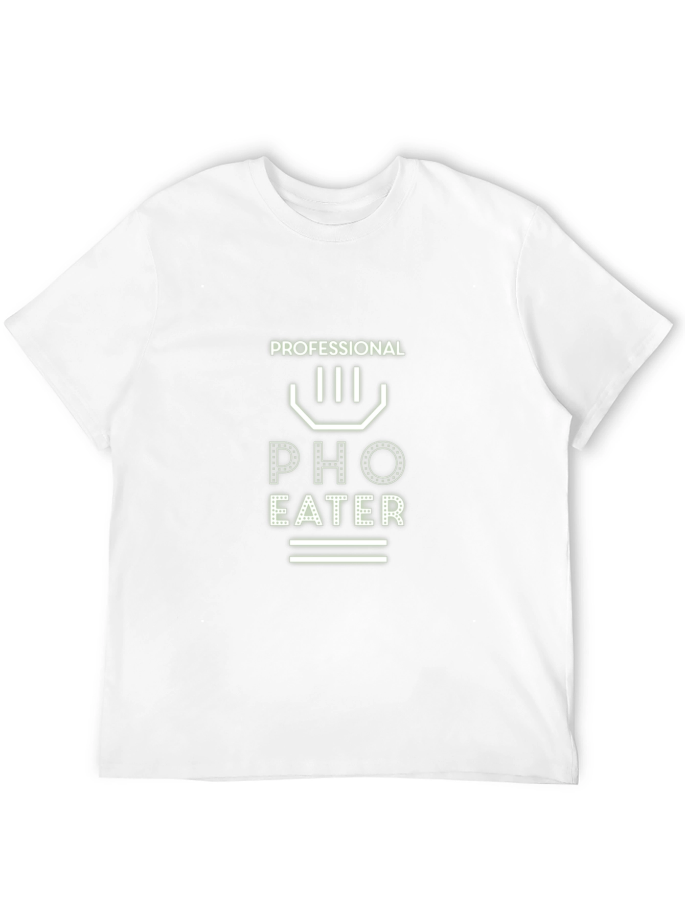 Black Professional Pho Eater Black Graphic T-Shirt view 12