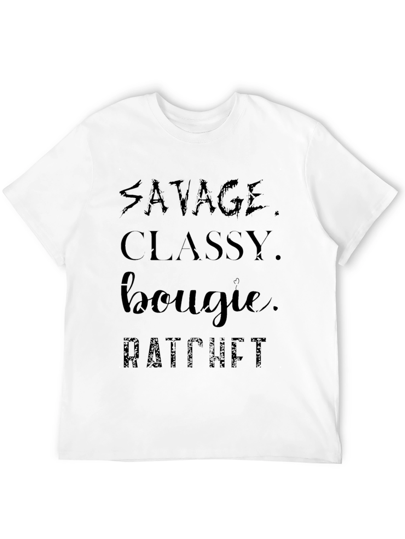 Black Savage Classy Bougie Ratchet Black T-Shirt view 12