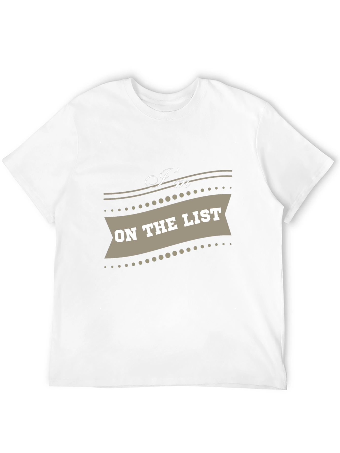 Black I'm on the List Graphic Tee - Trendy Casual Wear view 12