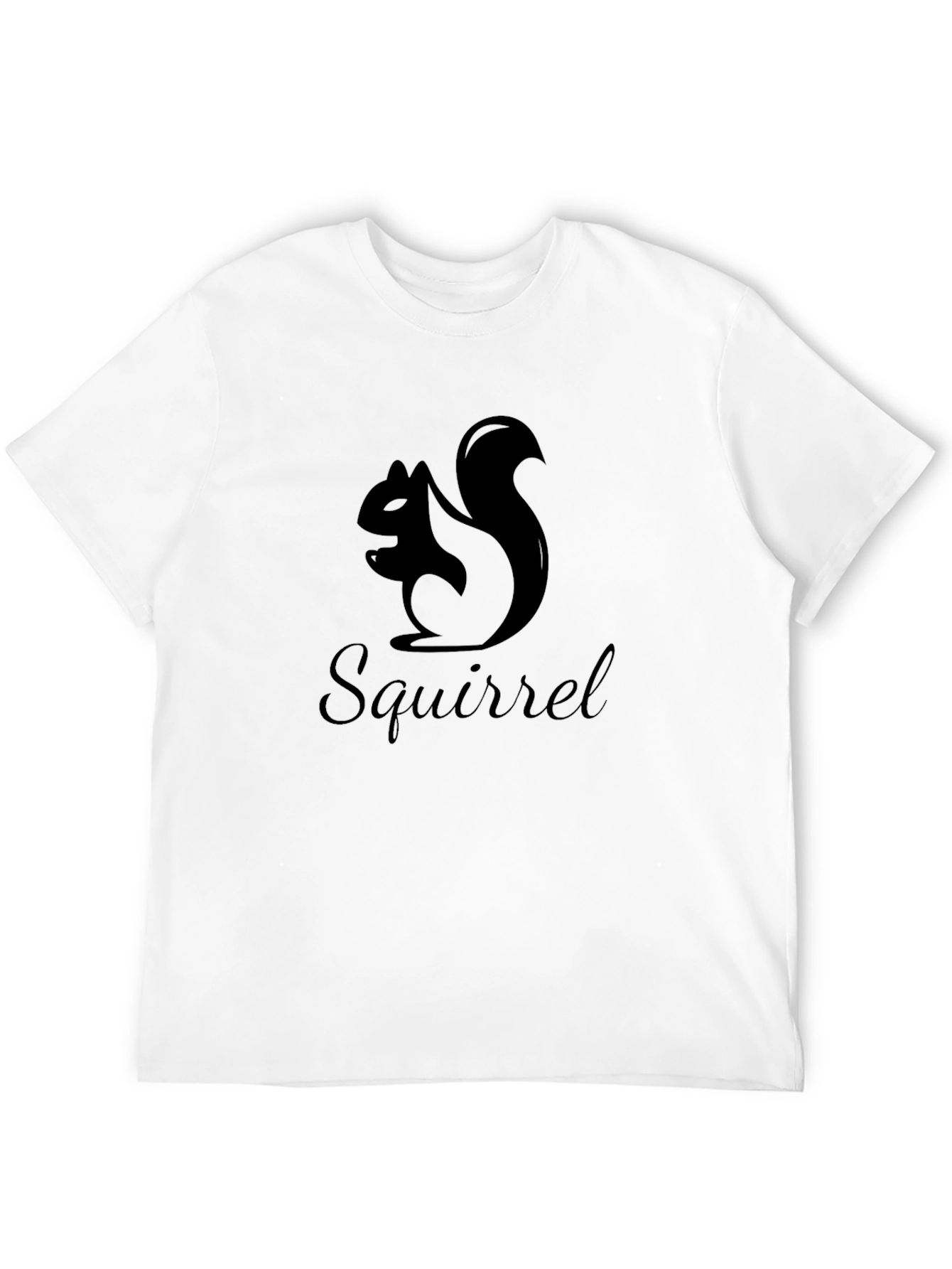 Black Squirrel Graphic Black T-Shirt view 12