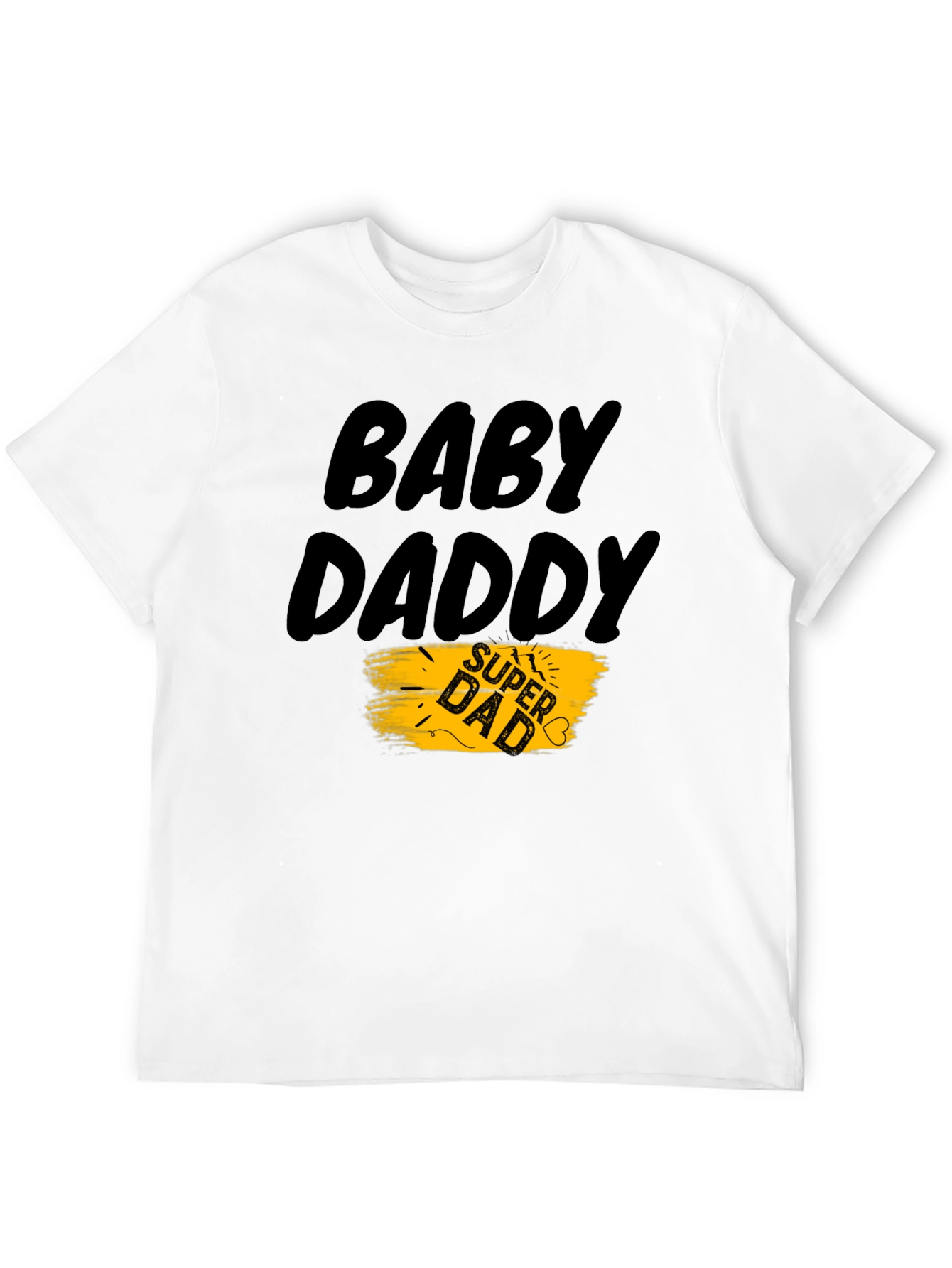 Black Baby Daddy Super Dad T-Shirt view 12