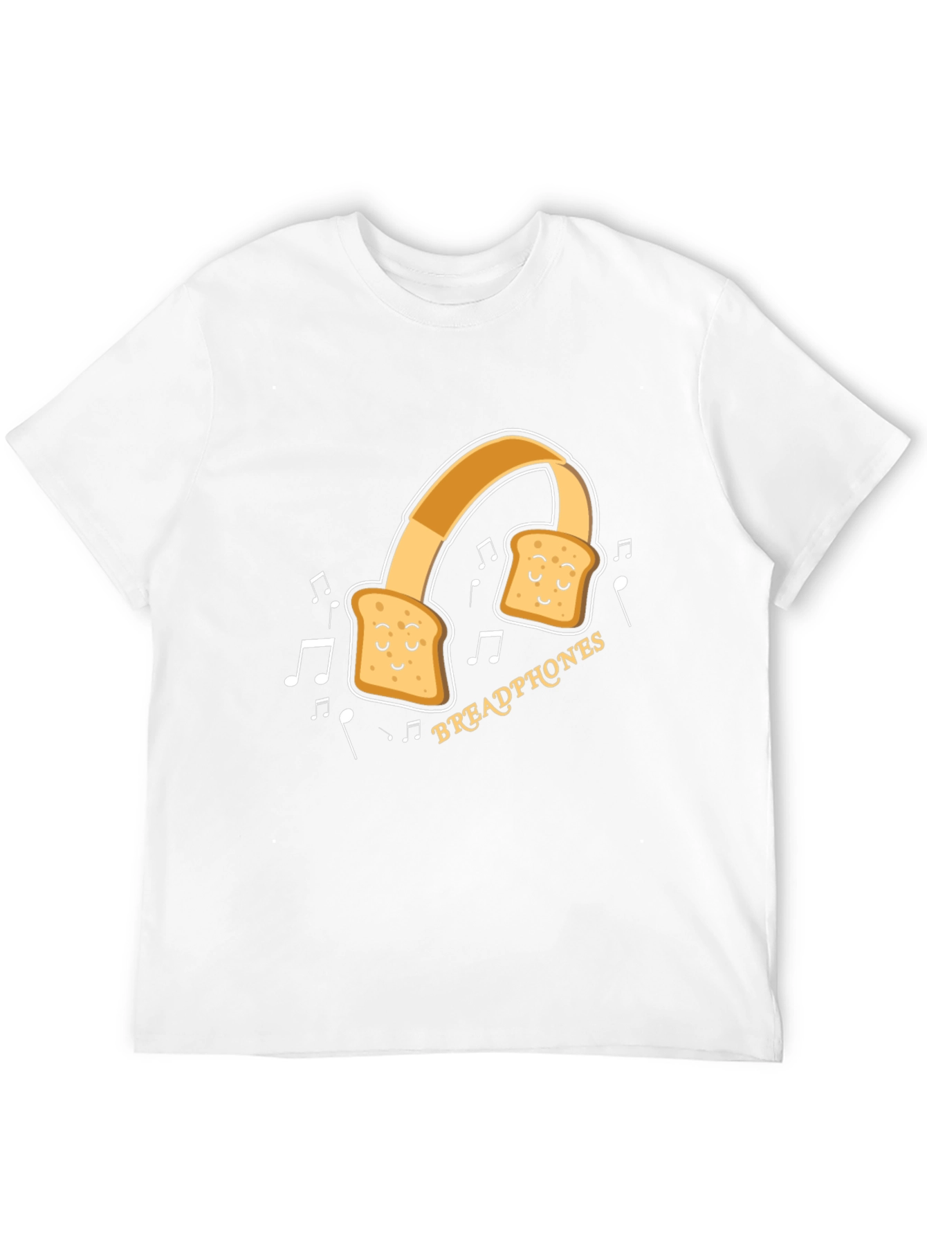 Black Breadphones Graphic T-Shirt: Music & Humor in Style view 12