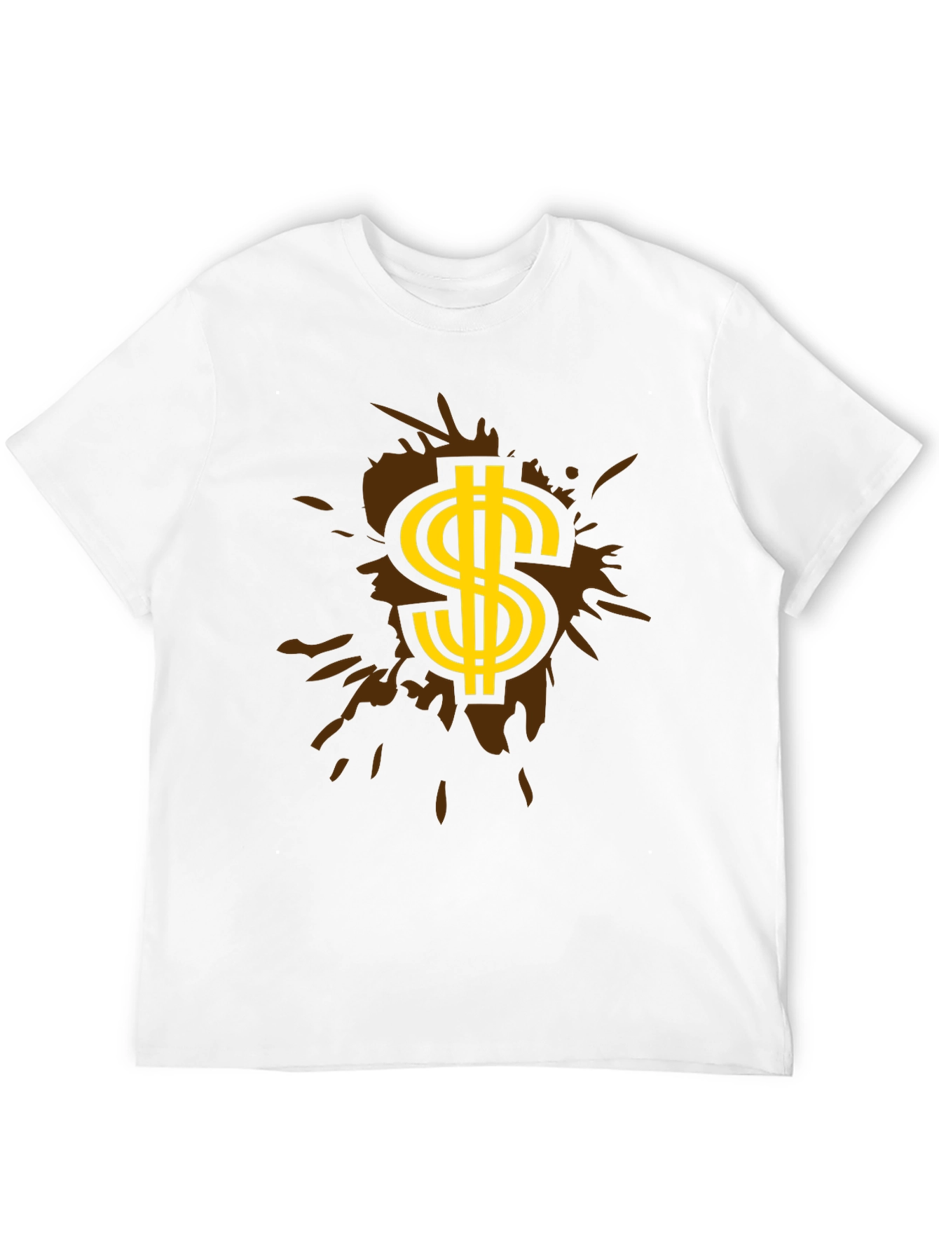 Black Stylish Black T-Shirt with Dollar Sign Graphic view 12