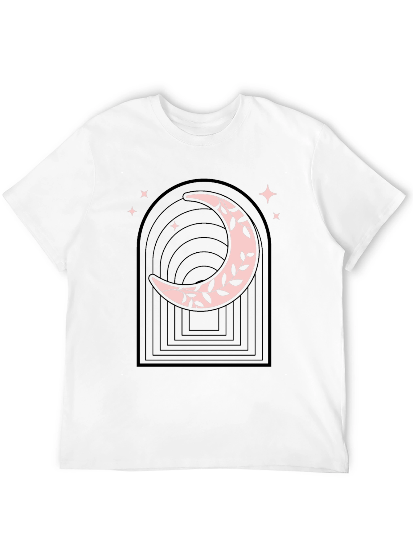 Black Mystic Moon Graphic Tee - Stylish Black Cotton T-Shirt view 12