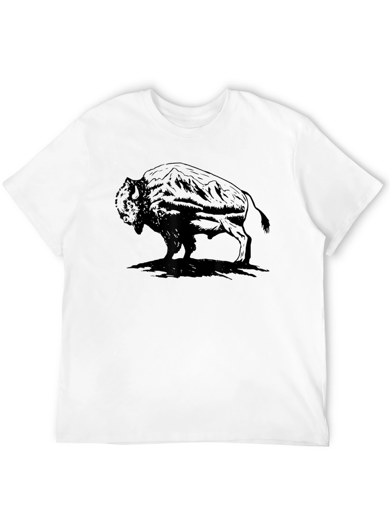 Black Bison Graphic T-Shirt - Black view 12