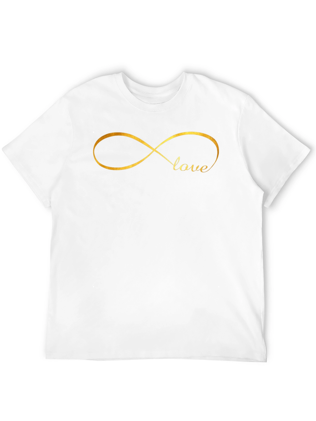 Black Love Infinity Symbol Black T-Shirt view 12