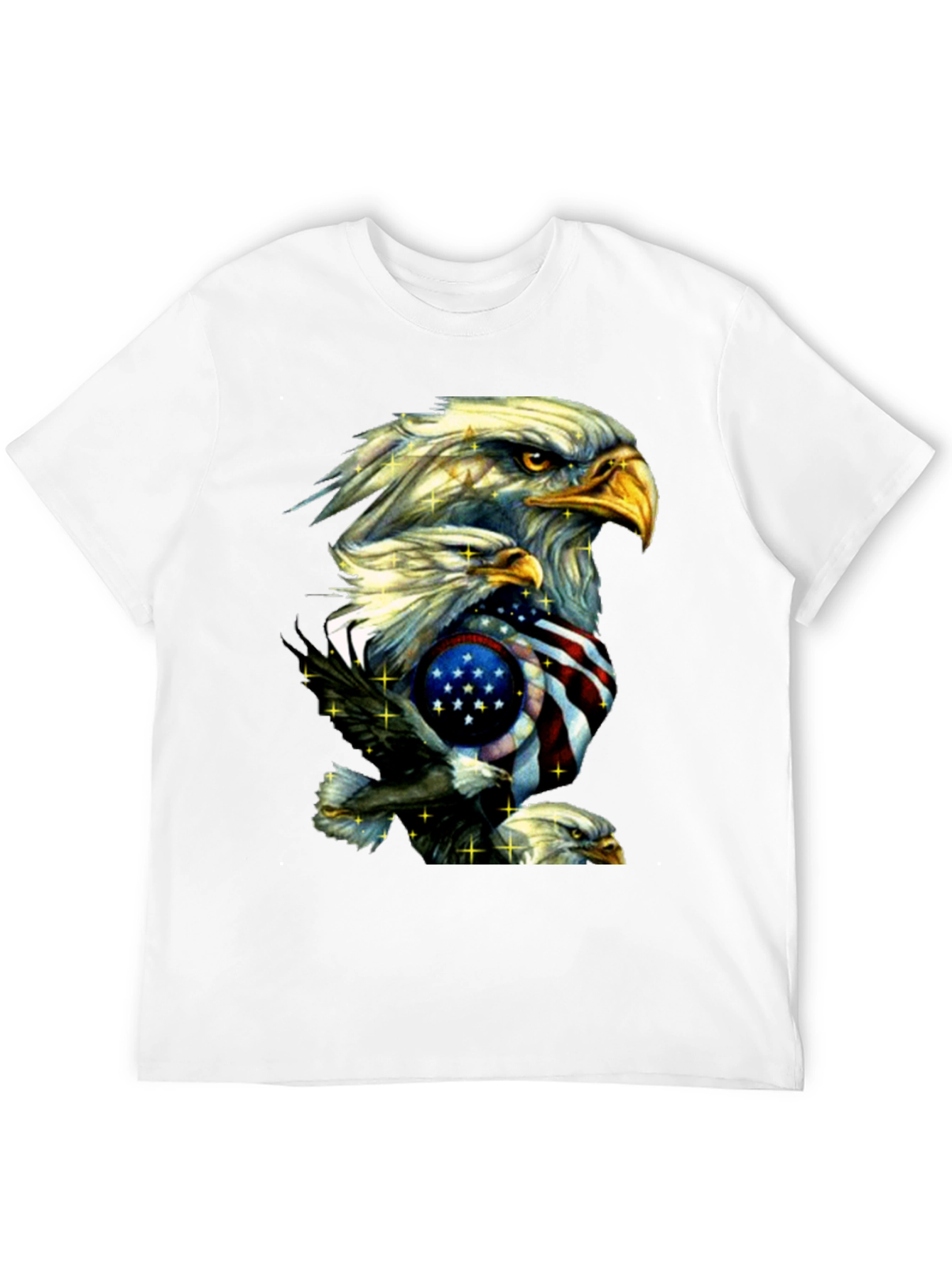 Black American Eagle Graphic Print T-Shirt view 12