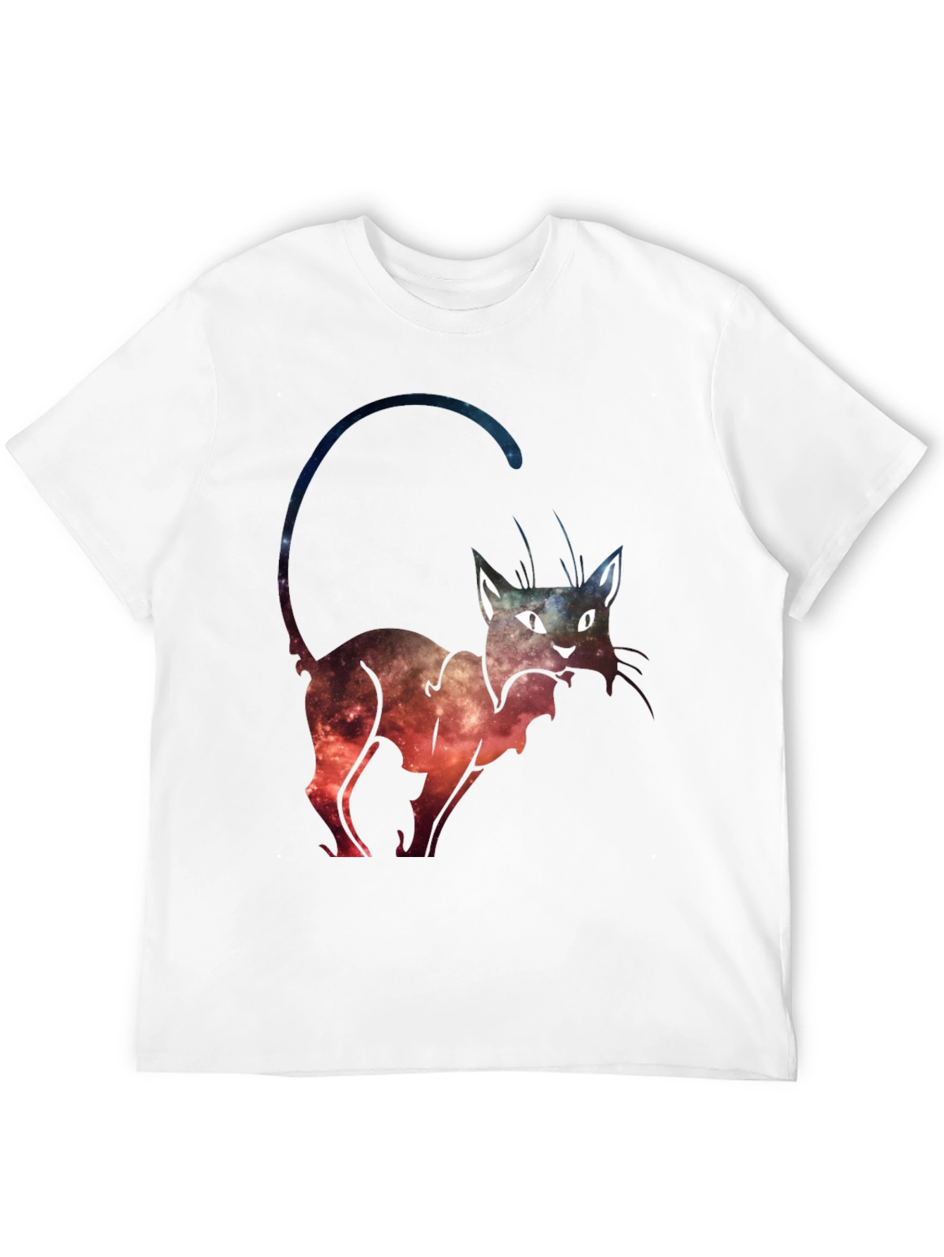 Black Cosmic Cat Graphic Tee view 12