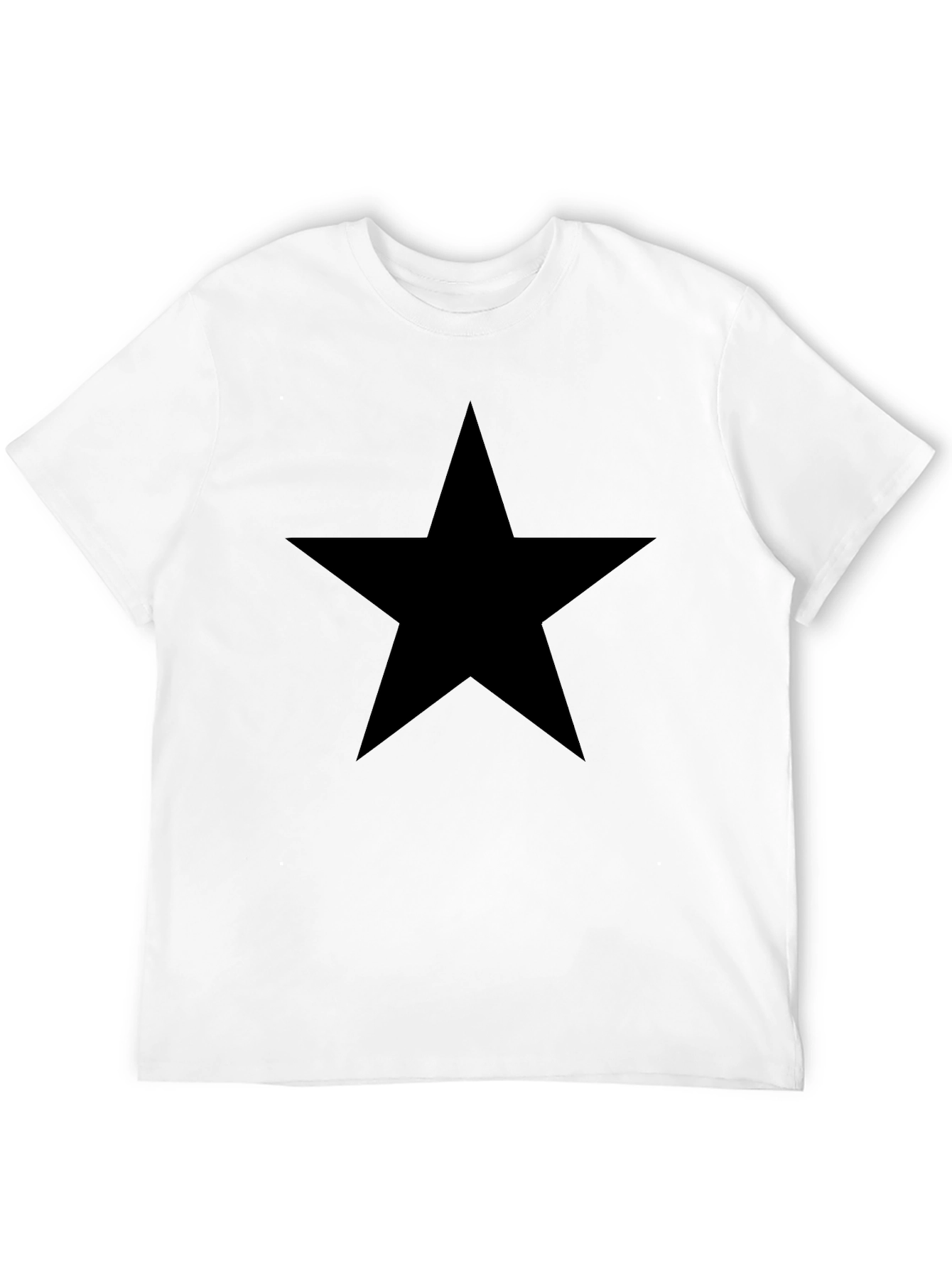 Black Bold Black Star Tee - Classic Casual Style view 12