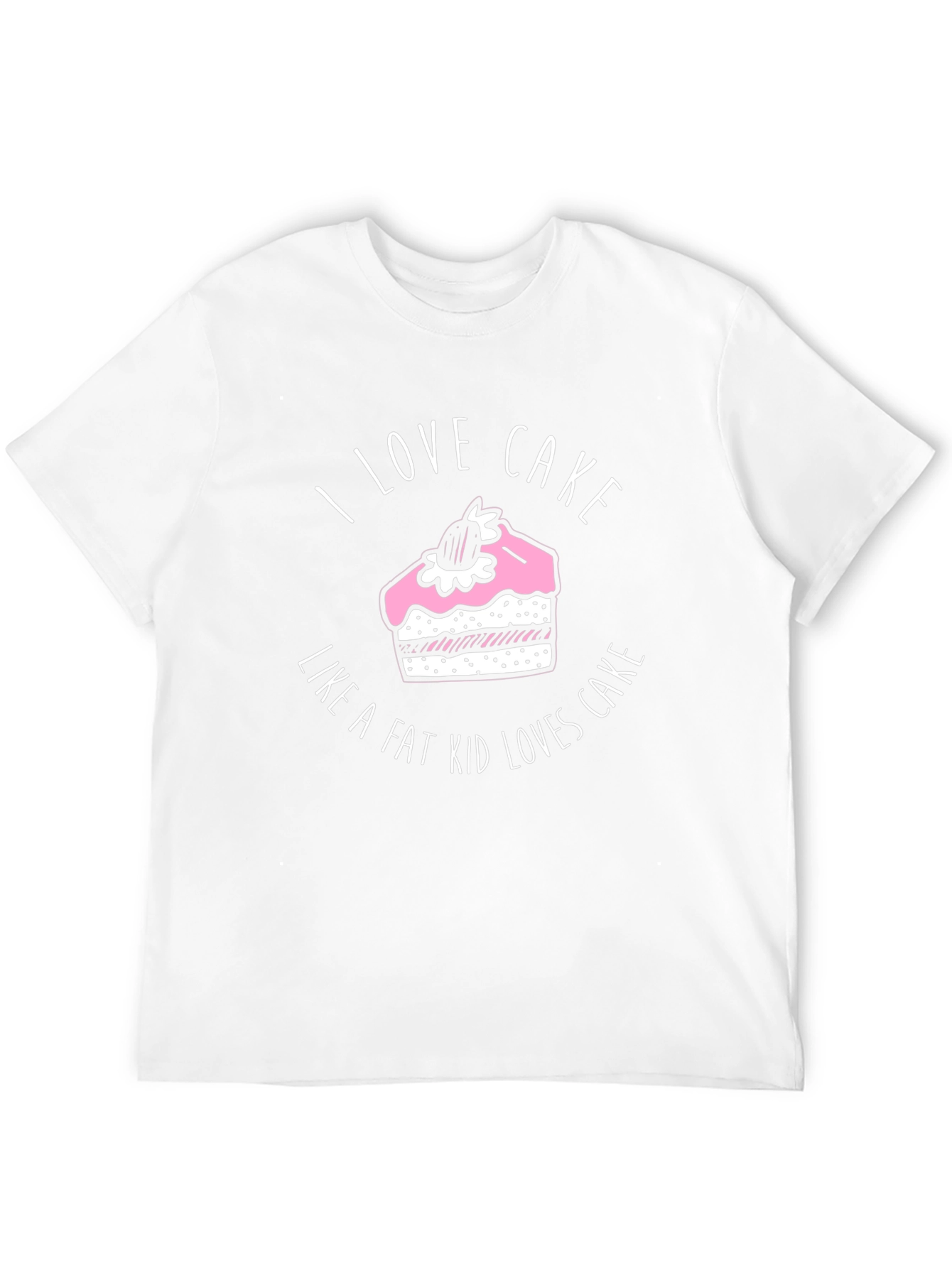 Black I Love Cake T-Shirt - Funny Foodie Tee view 12