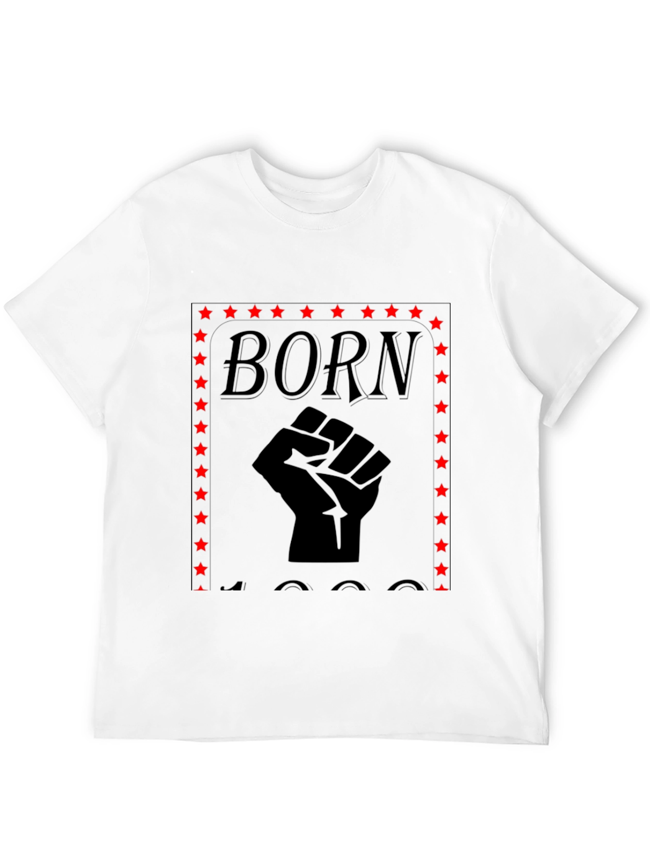 Black Born in 1900s Fist Graphic Tee view 12