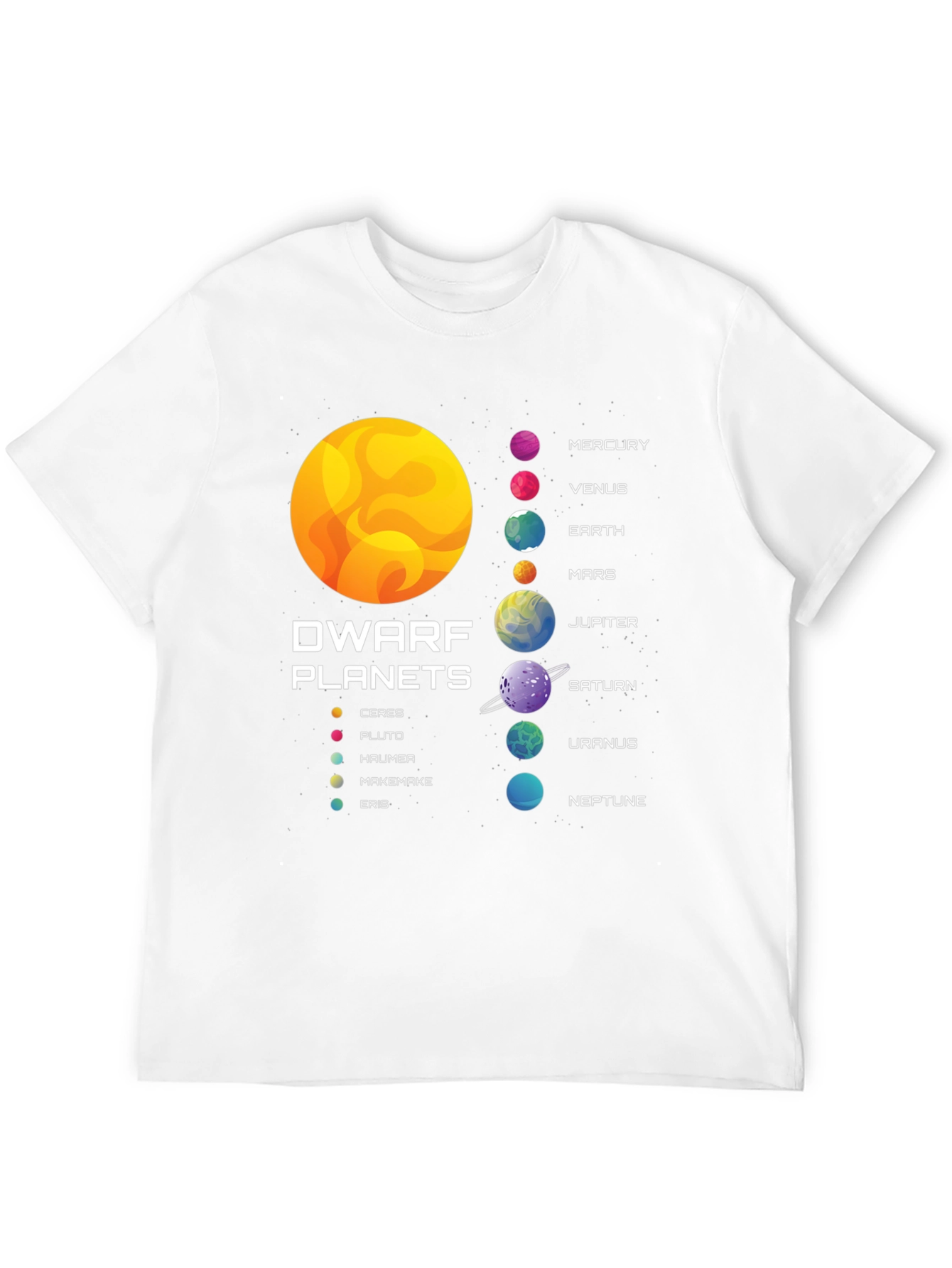 Black Planets Graphic T-Shirt - Astronomy Tee view 12