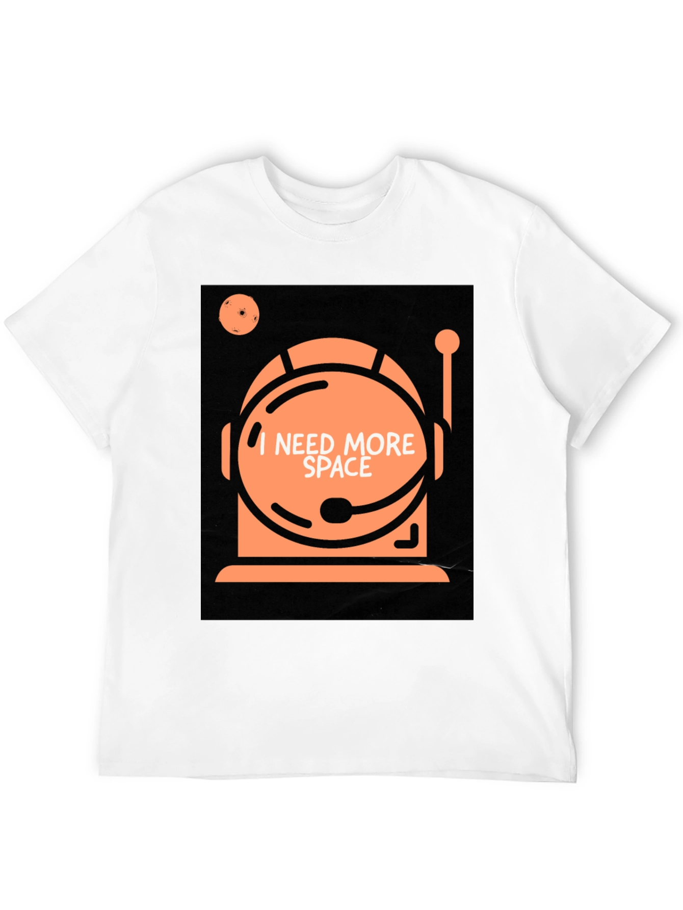 Black I Need More Space T-Shirt - Astronaut Graphic Tee view 12