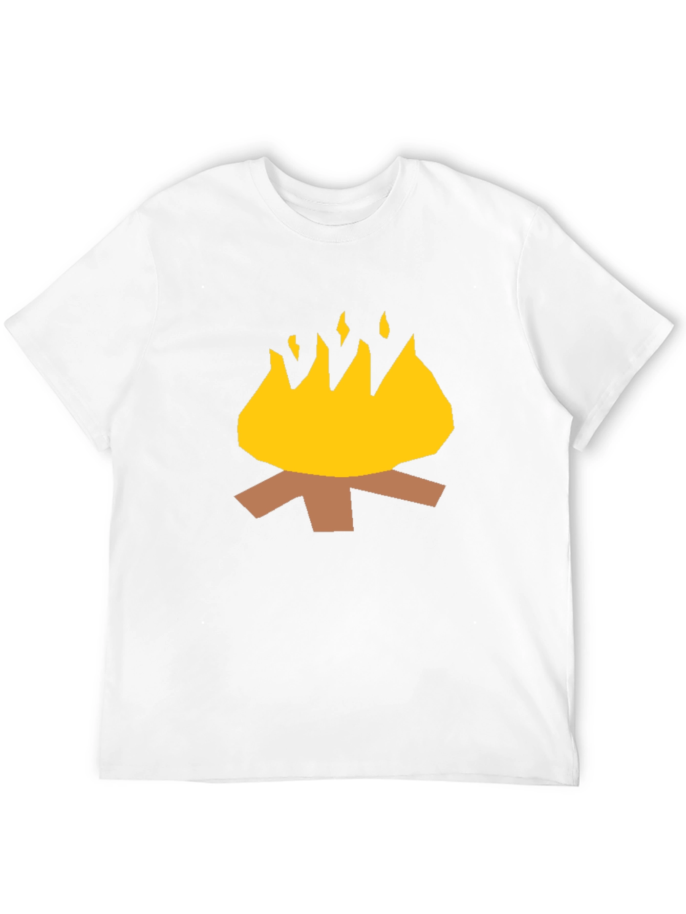 Black Campfire Graphic Tee - Black Cotton Casual Shirt view 12