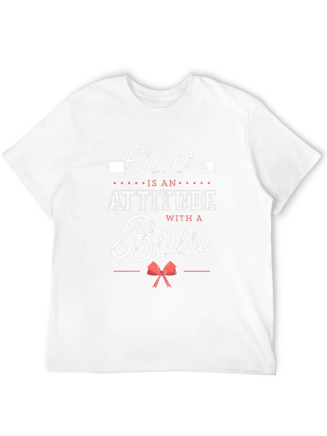 Black Cheer Attitude Bow Graphic Tee view 12