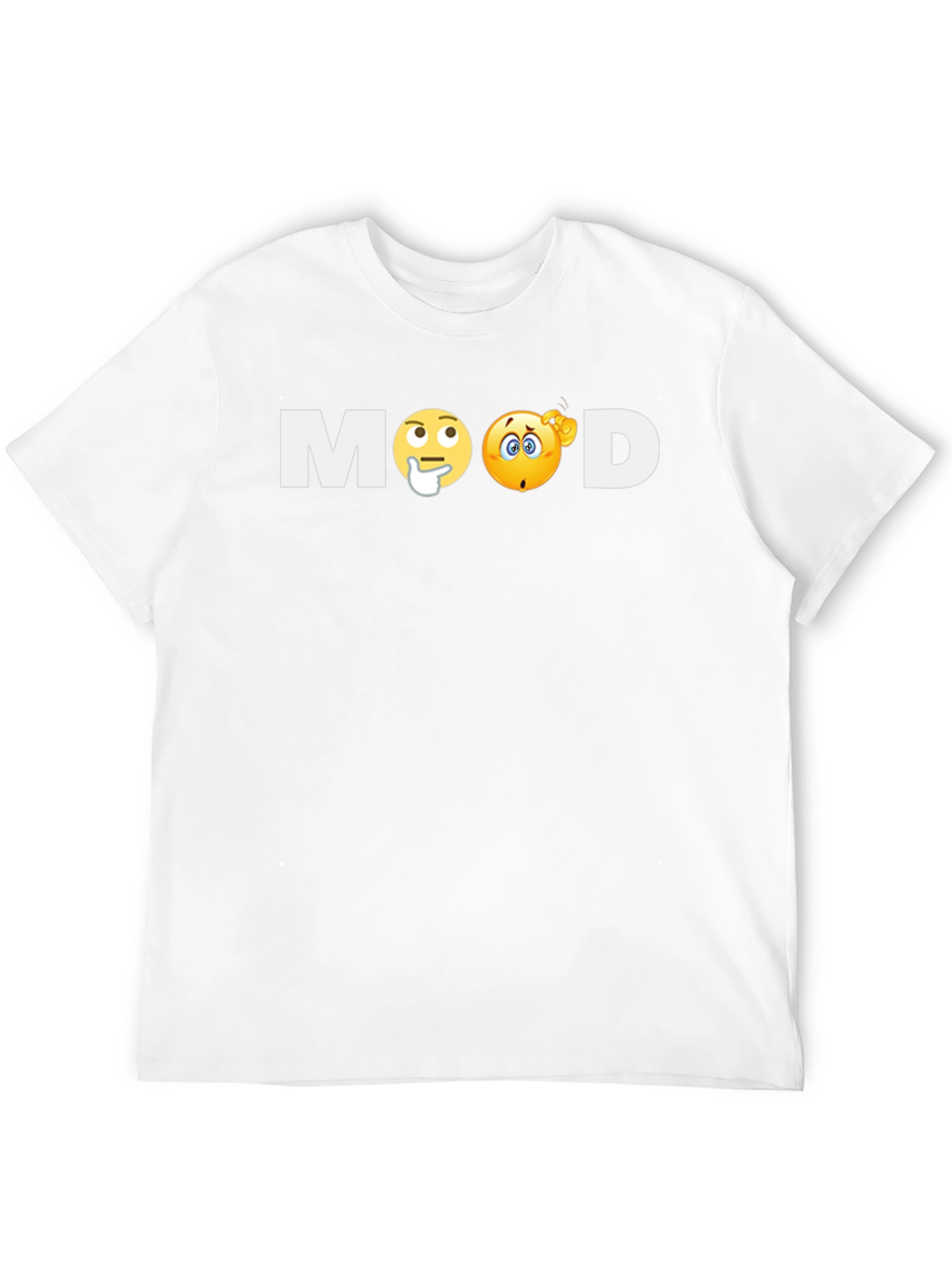 Black Mood Emoji Graphic T-Shirt - Soft Cotton Blend view 12