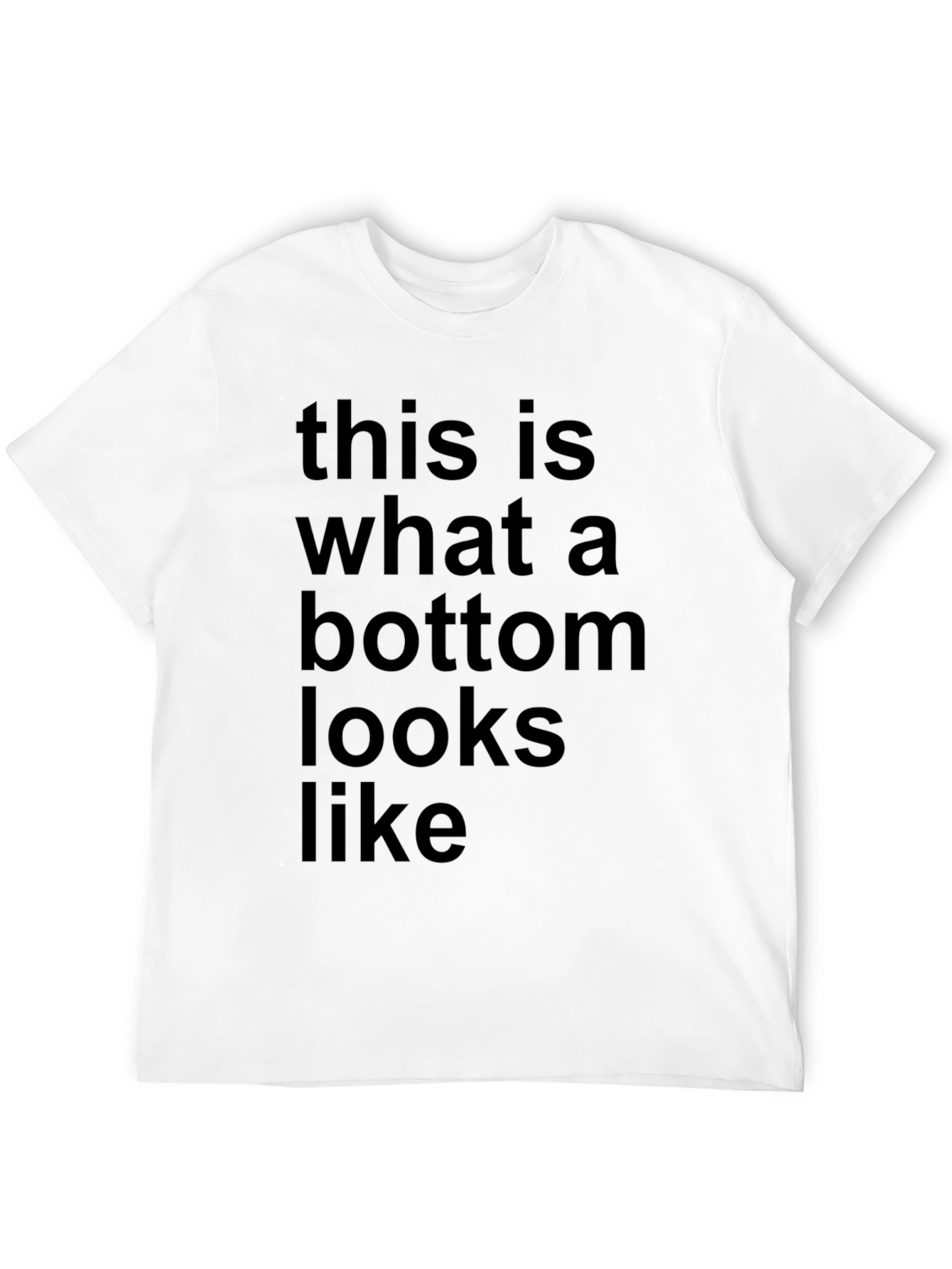 Black Humorous Bottom Graphic Tee - Soft Cotton Blend view 12