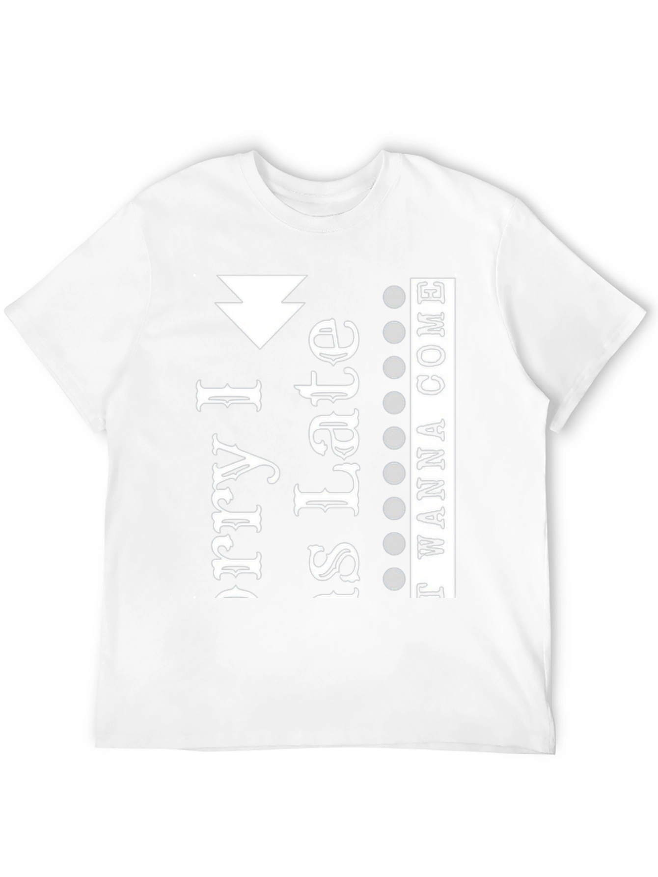 Black Sorry I'm Late I Didn't Want To Come T-Shirt view 12