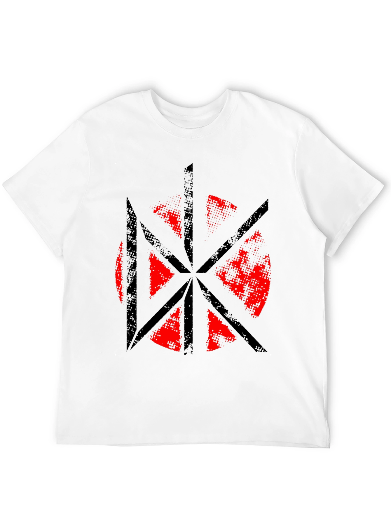 Black Distressed Graphic Tee - Punk Rock Style view 12