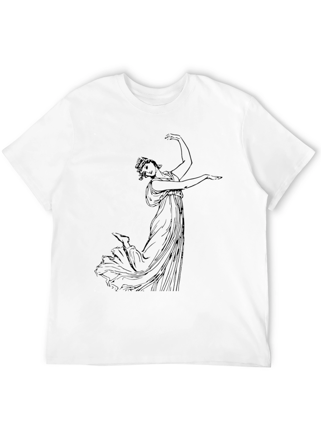 Classical Art Black T-Shirt - Artistic Graphic Tee - 12