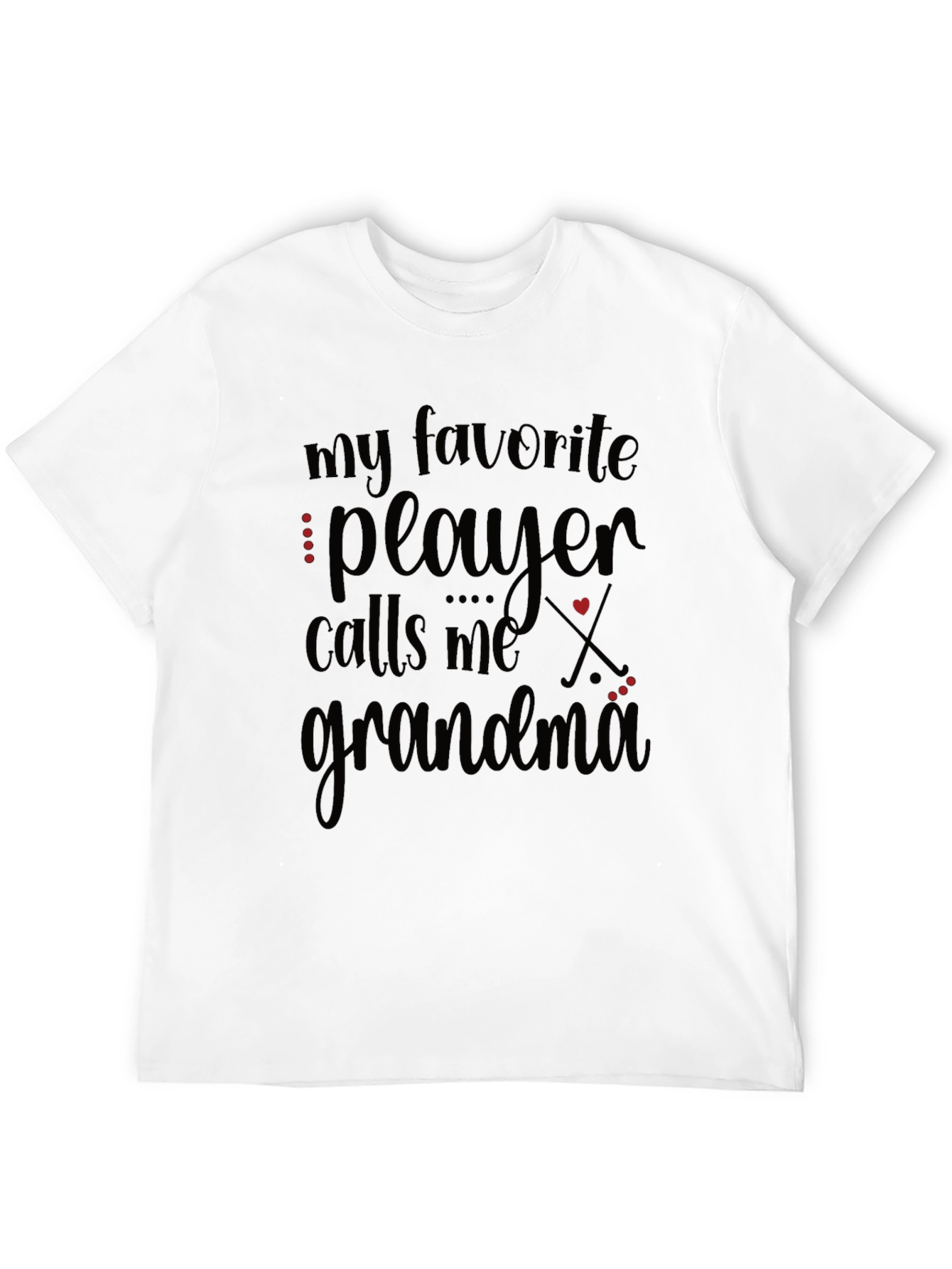 Black My Favorite Player Calls Me Grandma Black Tee view 12