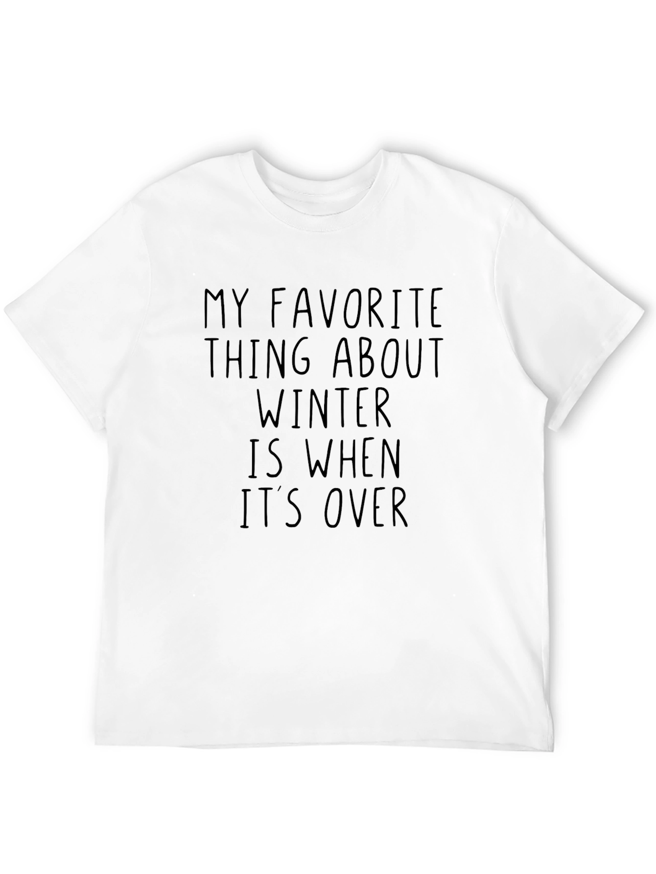 Black Funny Winter's Over T-Shirt view 12