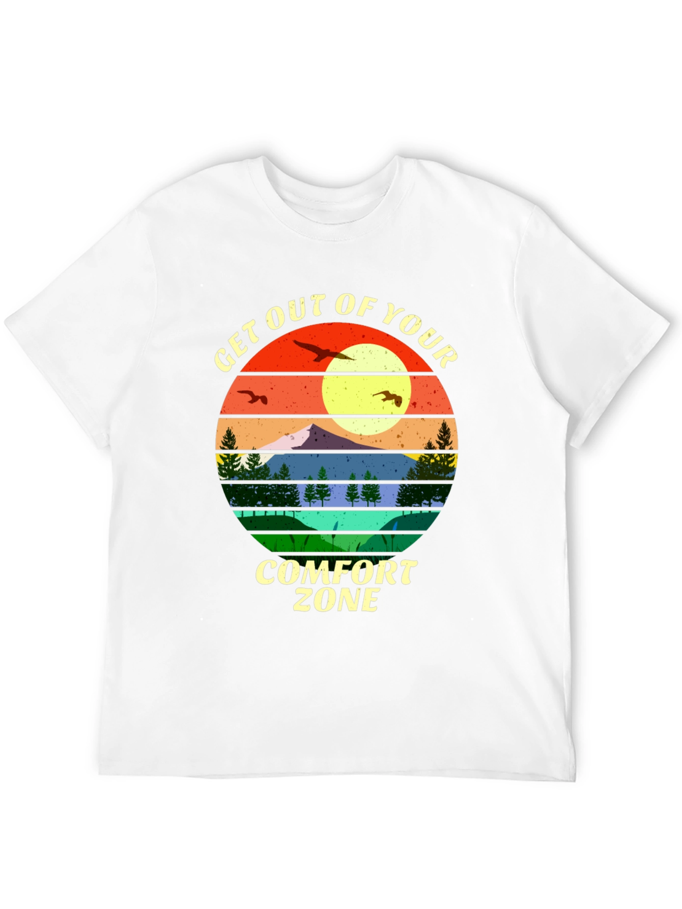 Black Get Out of Your Comfort Zone Graphic Tee view 12