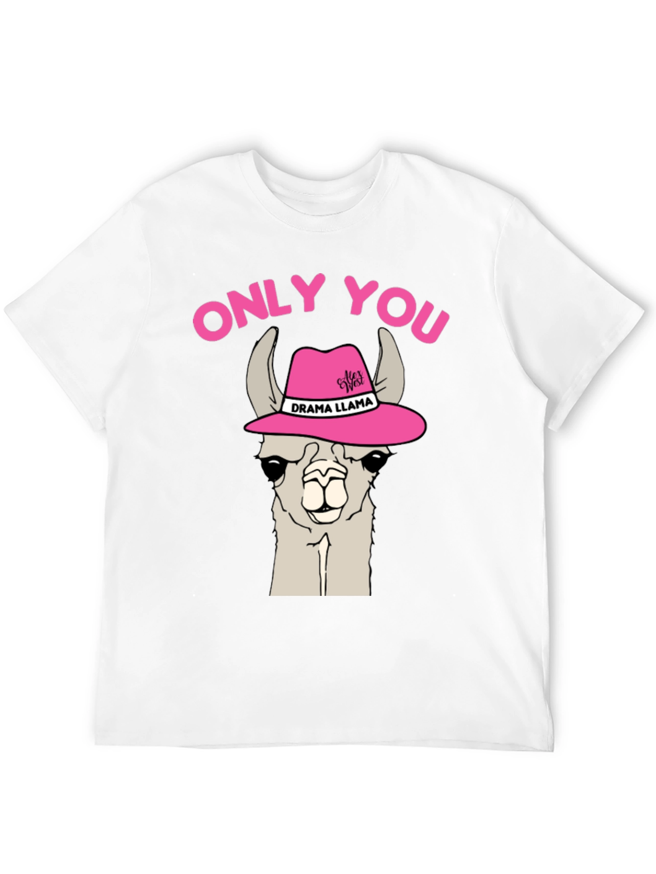 Black Drama Llama Graphic T-Shirt - Only You Novelty Tee view 12