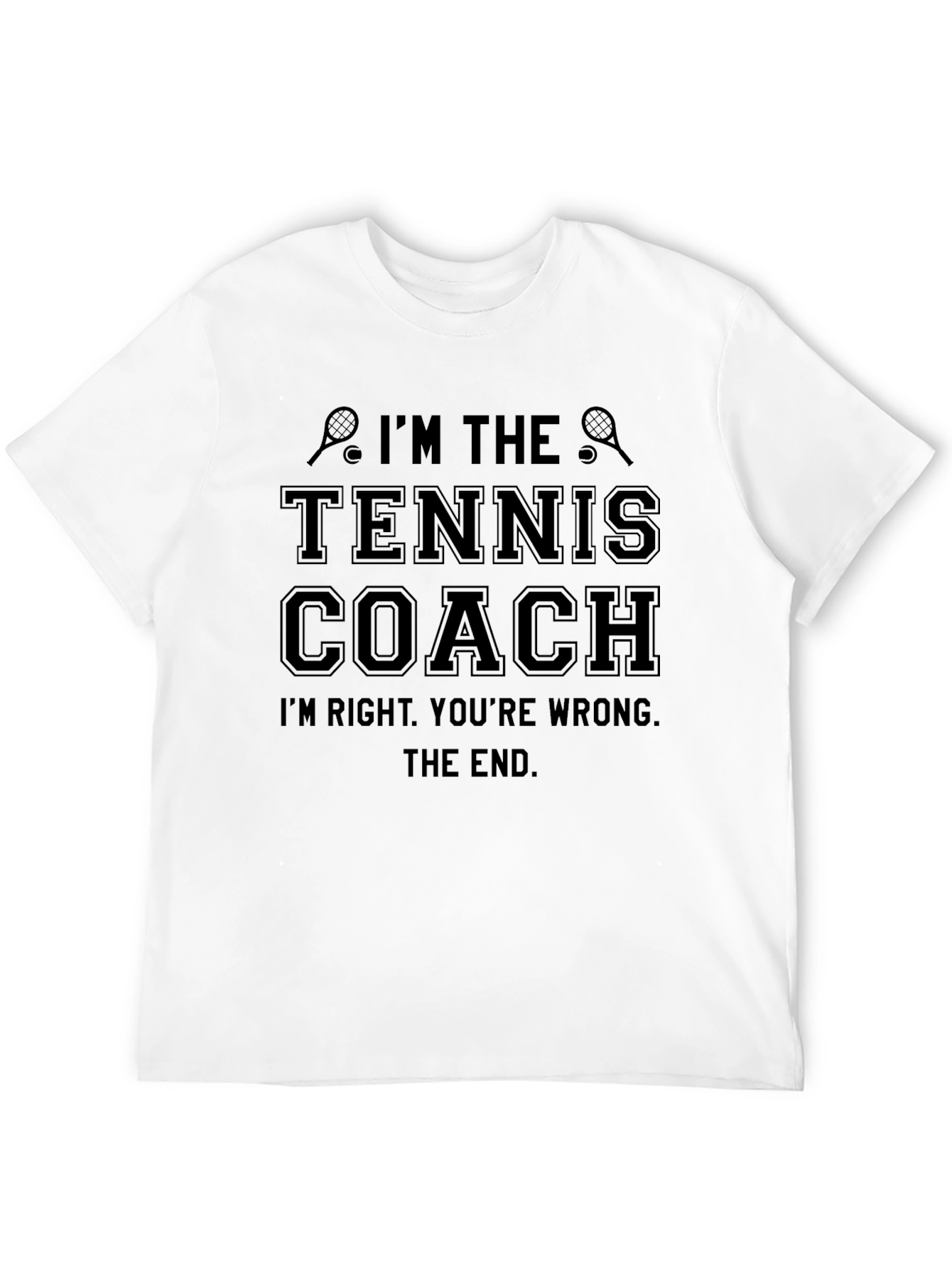 Black I'm The Tennis Coach T-Shirt, Funny Tennis Gift view 12