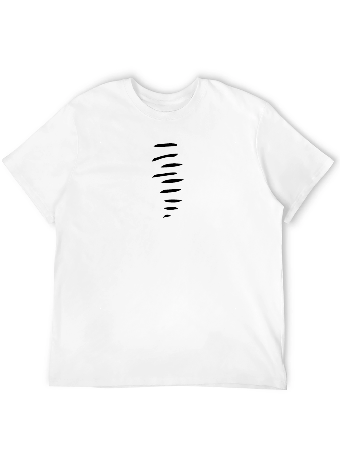 Black Ripped Style Black Tee view 12