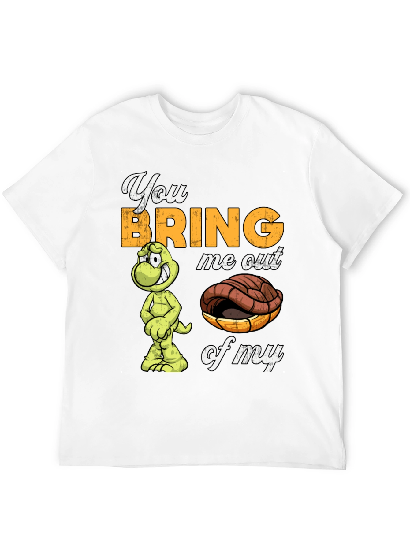 Black Funny Turtle Graphic Tee: You Bring Me Out of My Shell view 12
