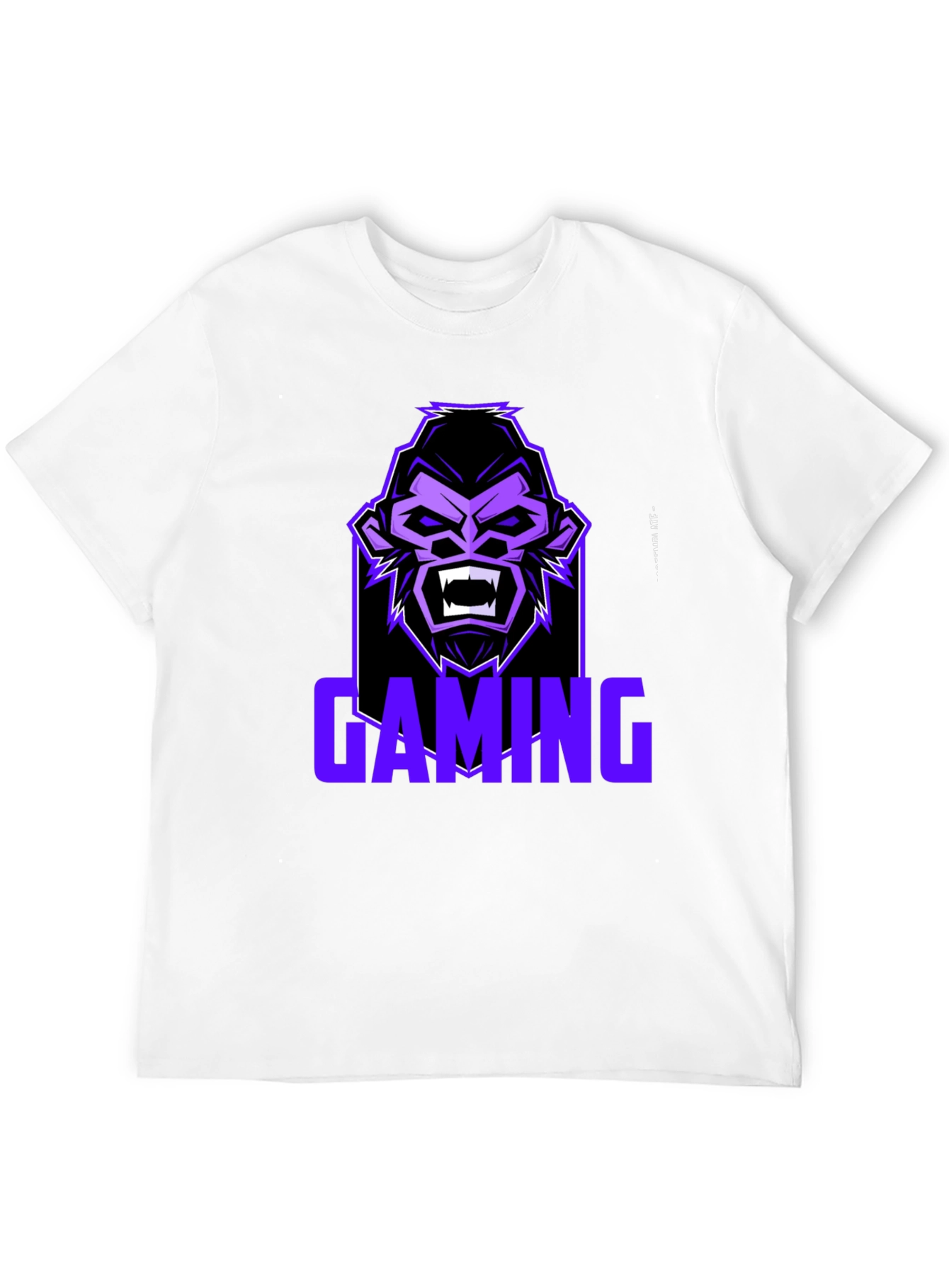 Black Gaming Gorilla Graphic Tee view 12