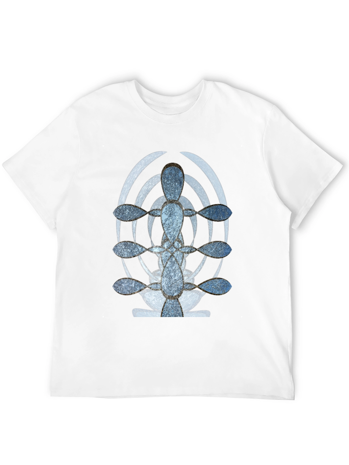 Black Abstract Graphic Print Black T-Shirt view 12