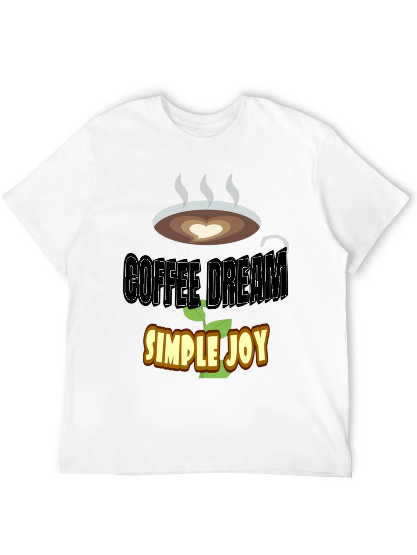 Black Coffee Dream T-Shirt - Simple Joy Graphic Tee view 12