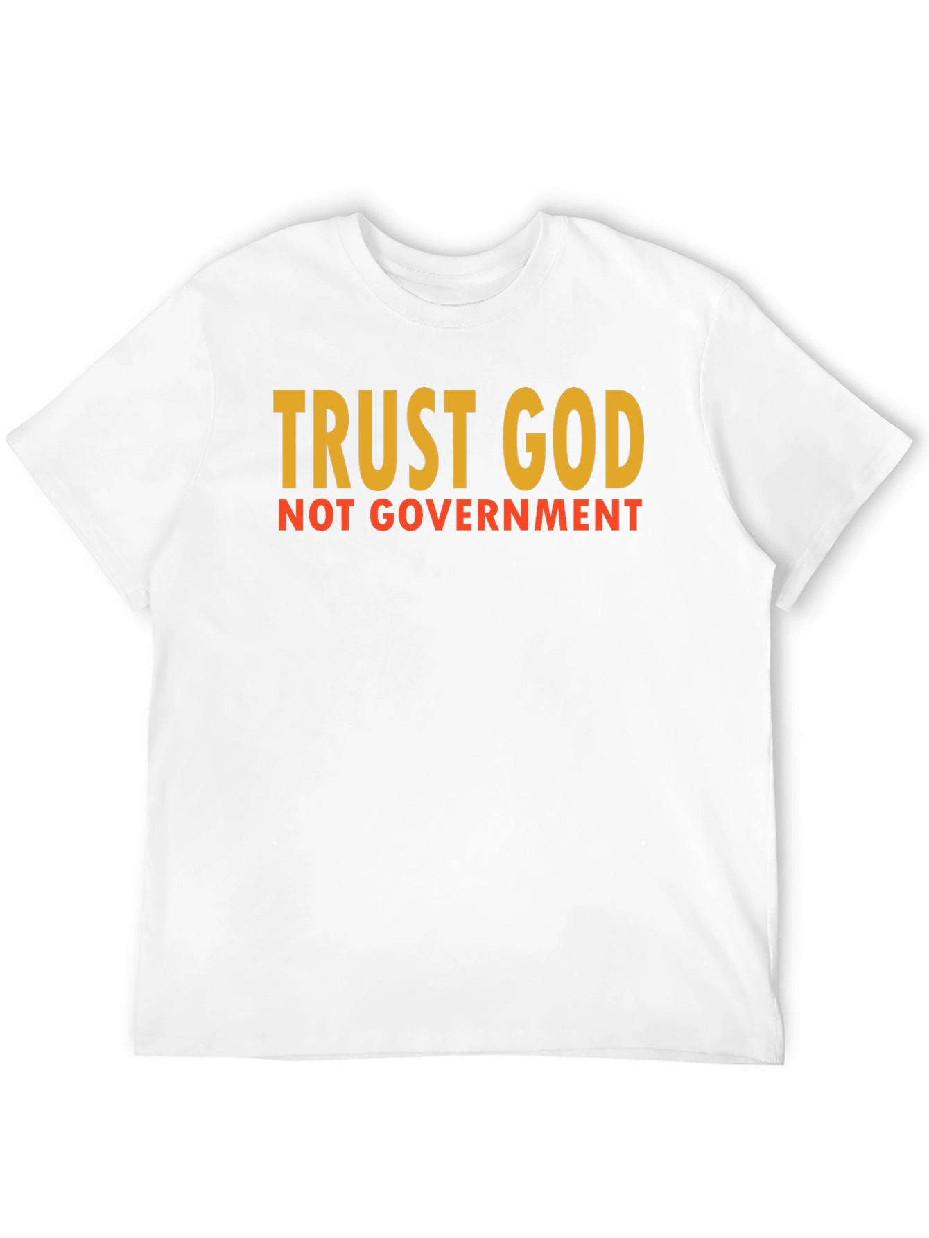 Black Trust God Not Government Graphic Tee view 12