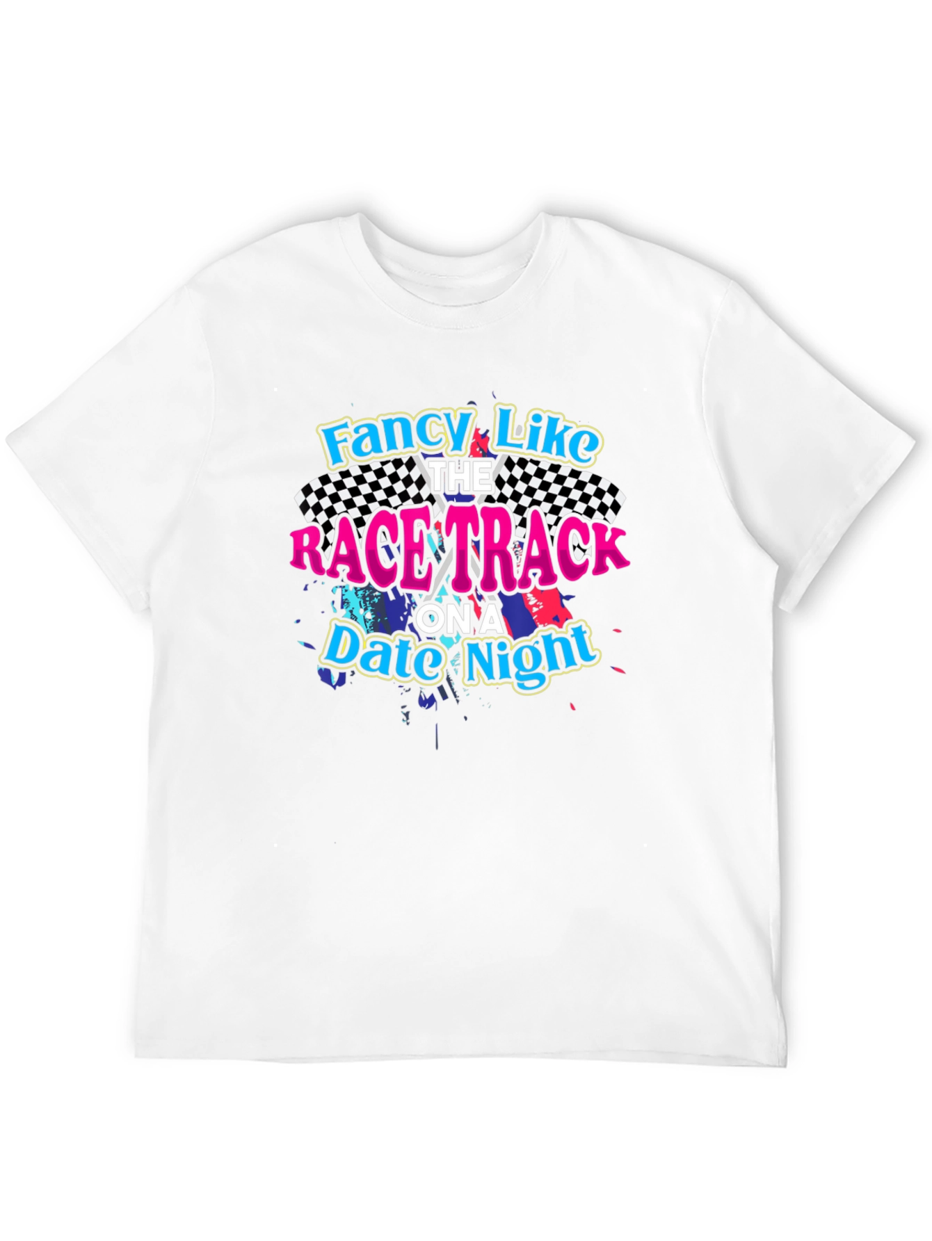 Black Fancy Like the Race Track T-Shirt view 12