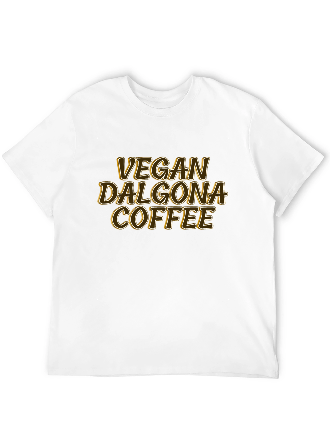 Black Vegan Dalgona Coffee Graphic Tee view 12