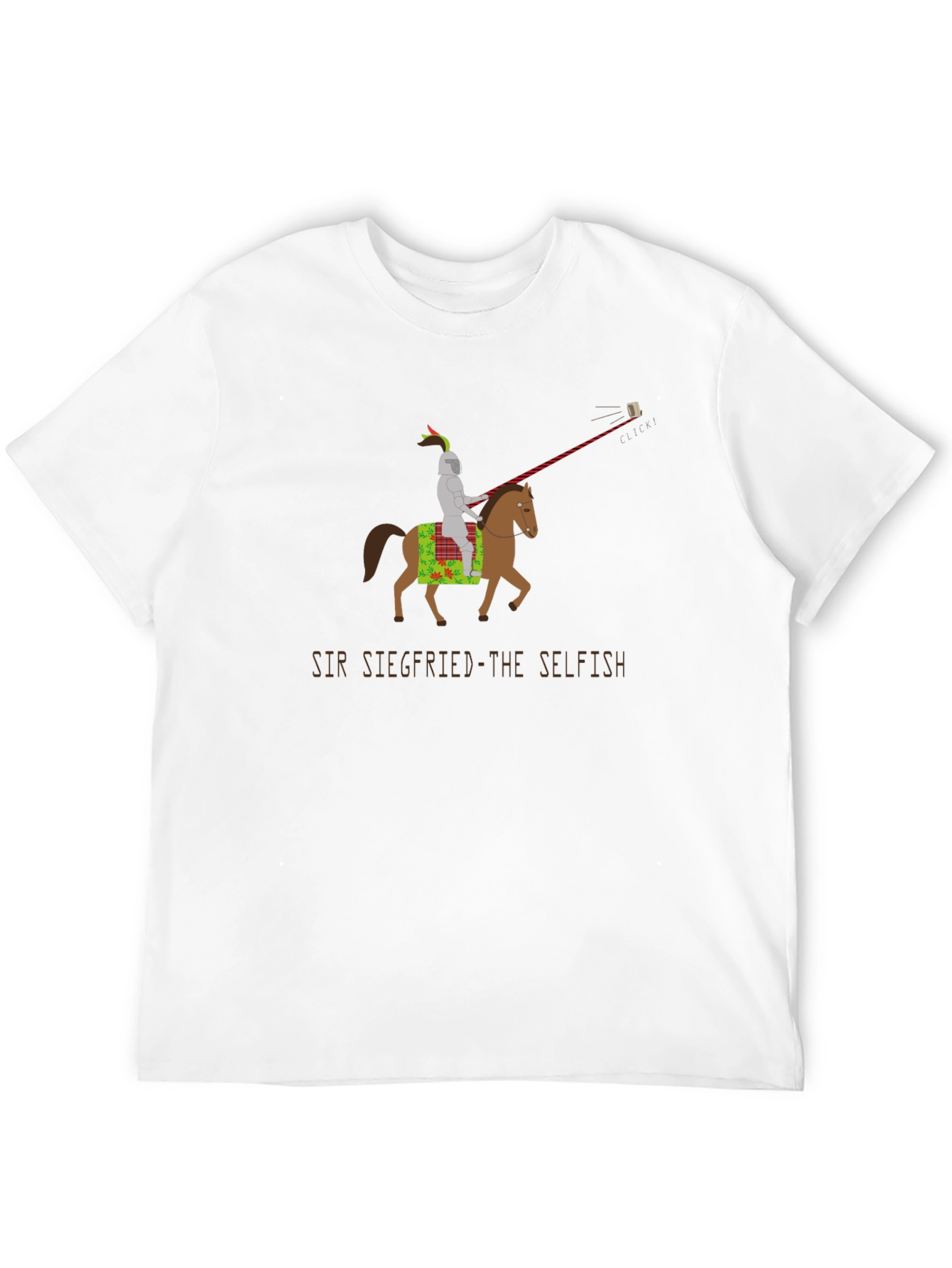 Black Sir Siegfried Selfie T-Shirt view 12